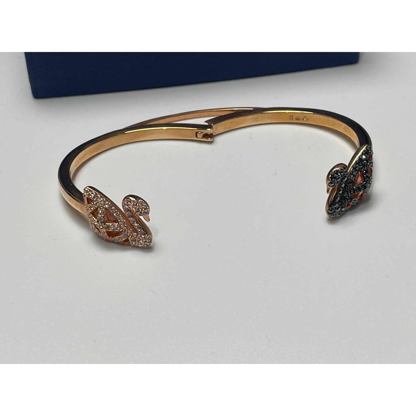 Swarovski Swarovski Facet Swan Bangle Bracelet Multi Color, Size Small Size ONE SIZE - 6 Thumbnail