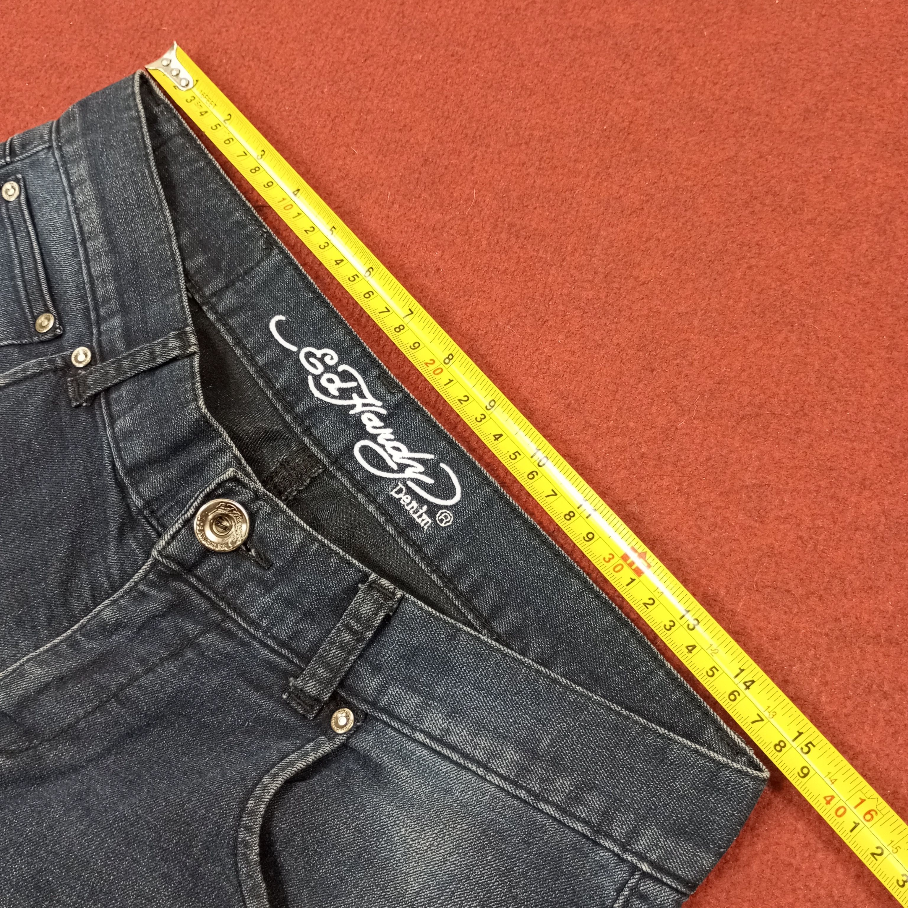 Ed Hardy × Vintage Ed Hardy Fashion Brand Custom Art Jeans c217n19 Size 30" / US 8 / IT 44 - 7 Thumbnail