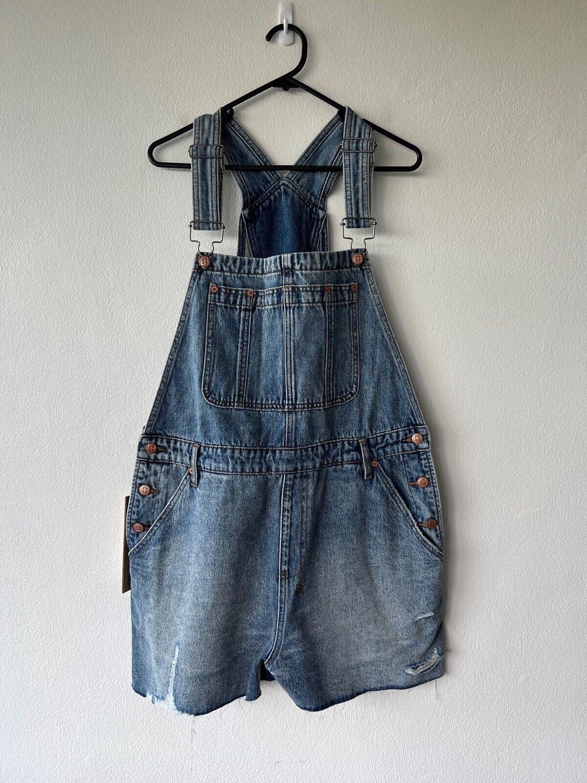 Ksubi new Ksubi womens dress jumpsuit shorts denim overall 31 12 Size 31" - 1 Thumbnail