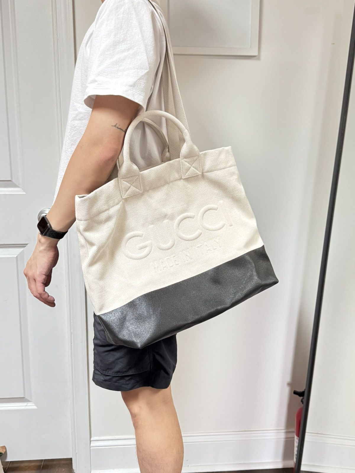 Gucci Gucci Heavy Canvas Tote Bag Size ONE SIZE - 3 Thumbnail