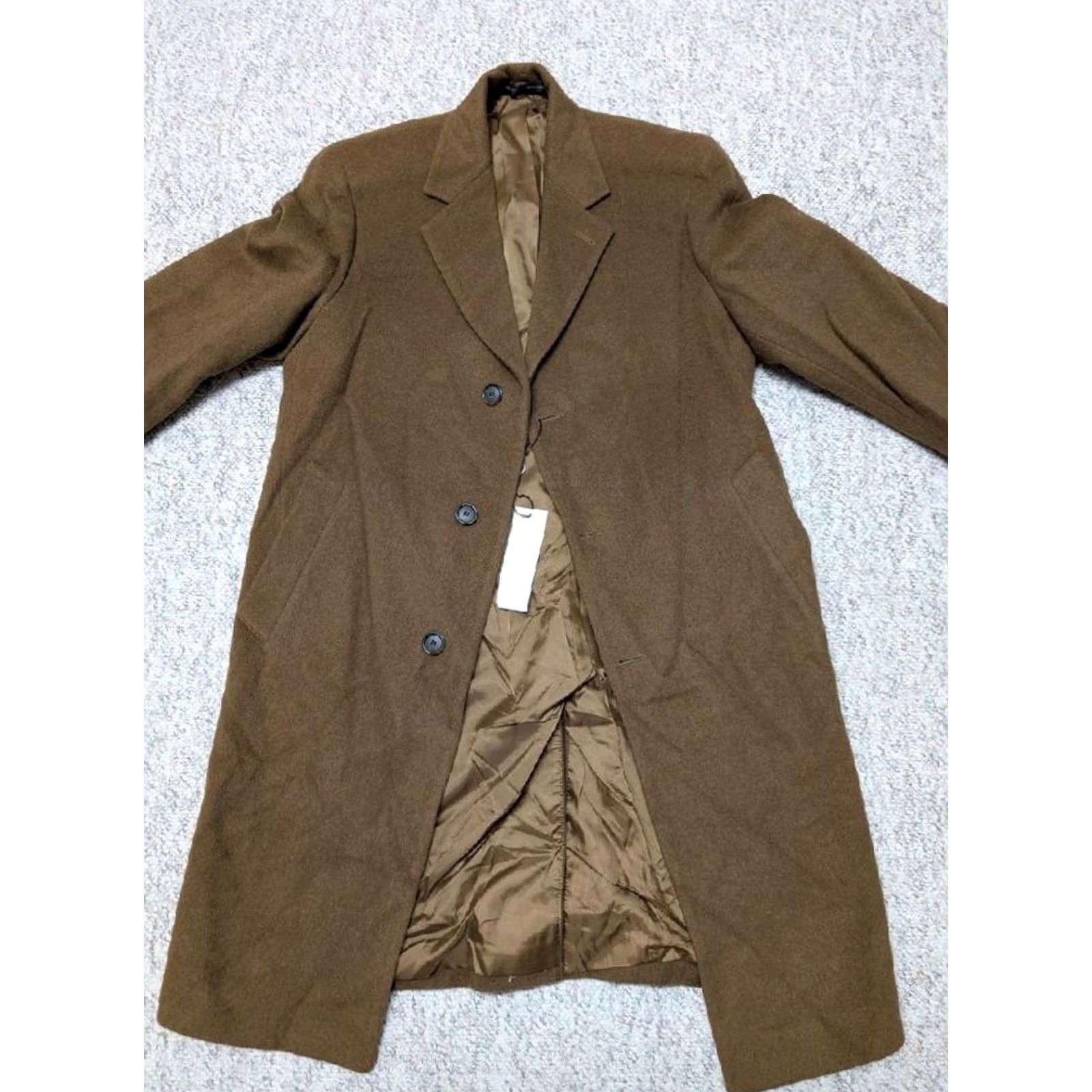 Jones New York NOS vintage Jones New York overcoat S brown wool blend flannel 38 chest coat Men Size US S / EU 44-46 / 1 - 3 Thumbnail