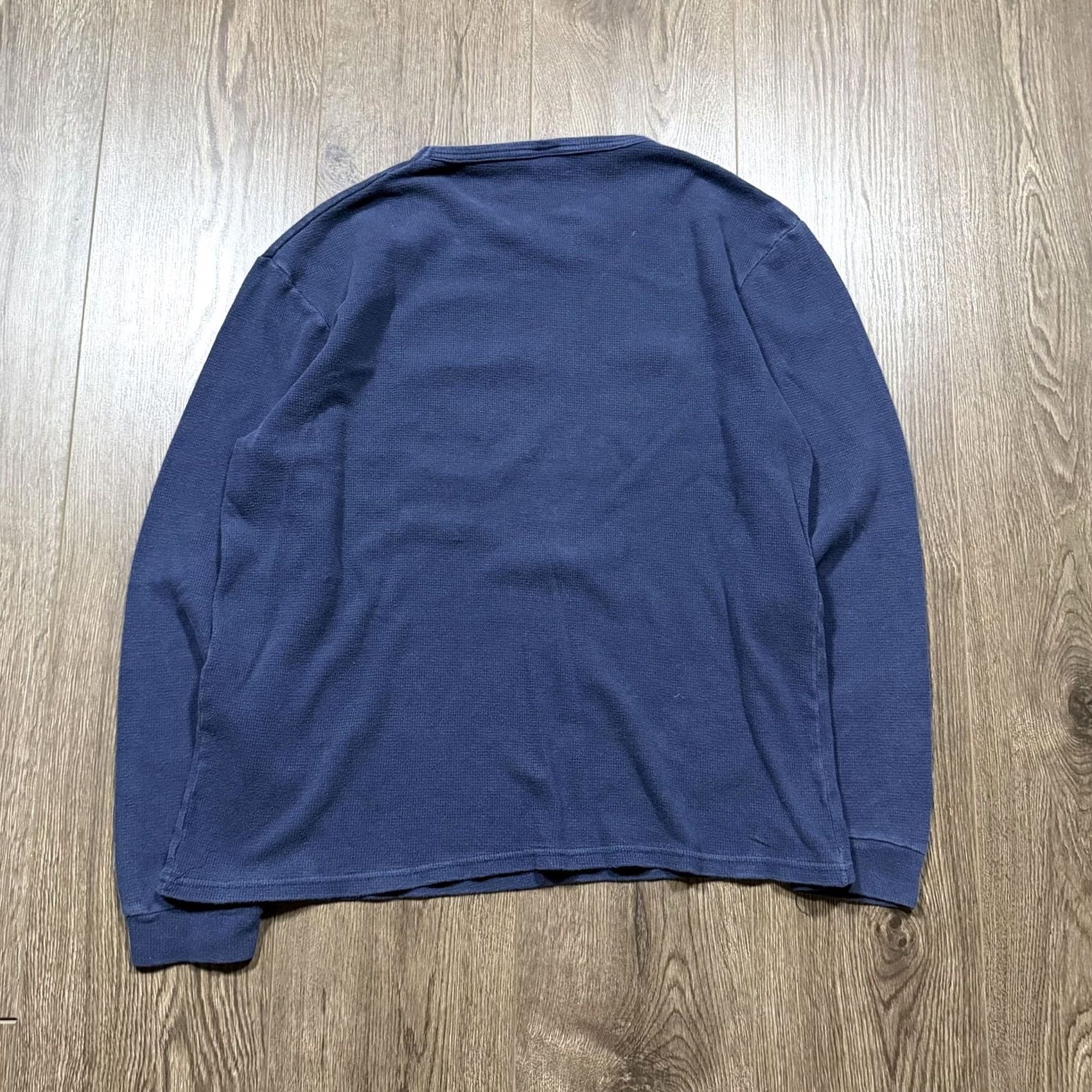 Vintage Y2K Jesus Christian Bible Isaiah 40:31 Eagle Thermal Shirt XL Blue Tee Size US XL / EU 56 / 4 - 6 Thumbnail