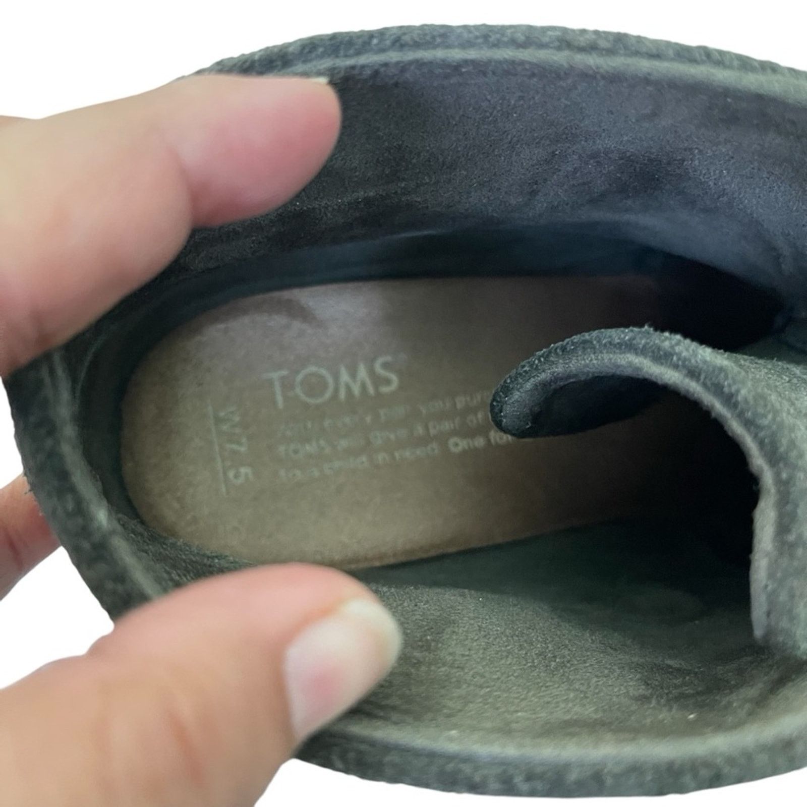 Toms Toms Faux Suede Lace Up Wedge Heel Bootie Smokey Brown 7.5 M Size US 7.5 / IT 37.5 - 6 Thumbnail
