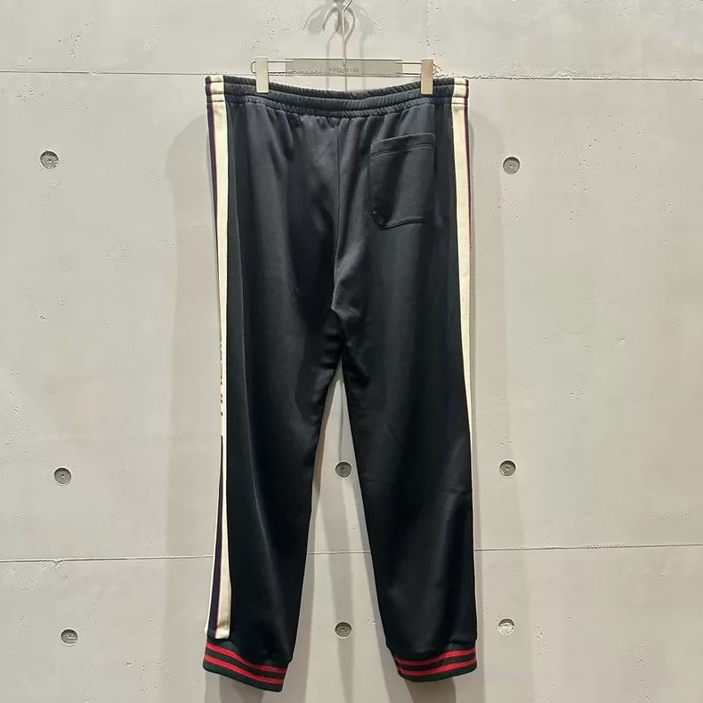 Gucci Gucci Size XL Classic black side label logo trousers suze X Size US 30 / EU 46 - 2 Thumbnail