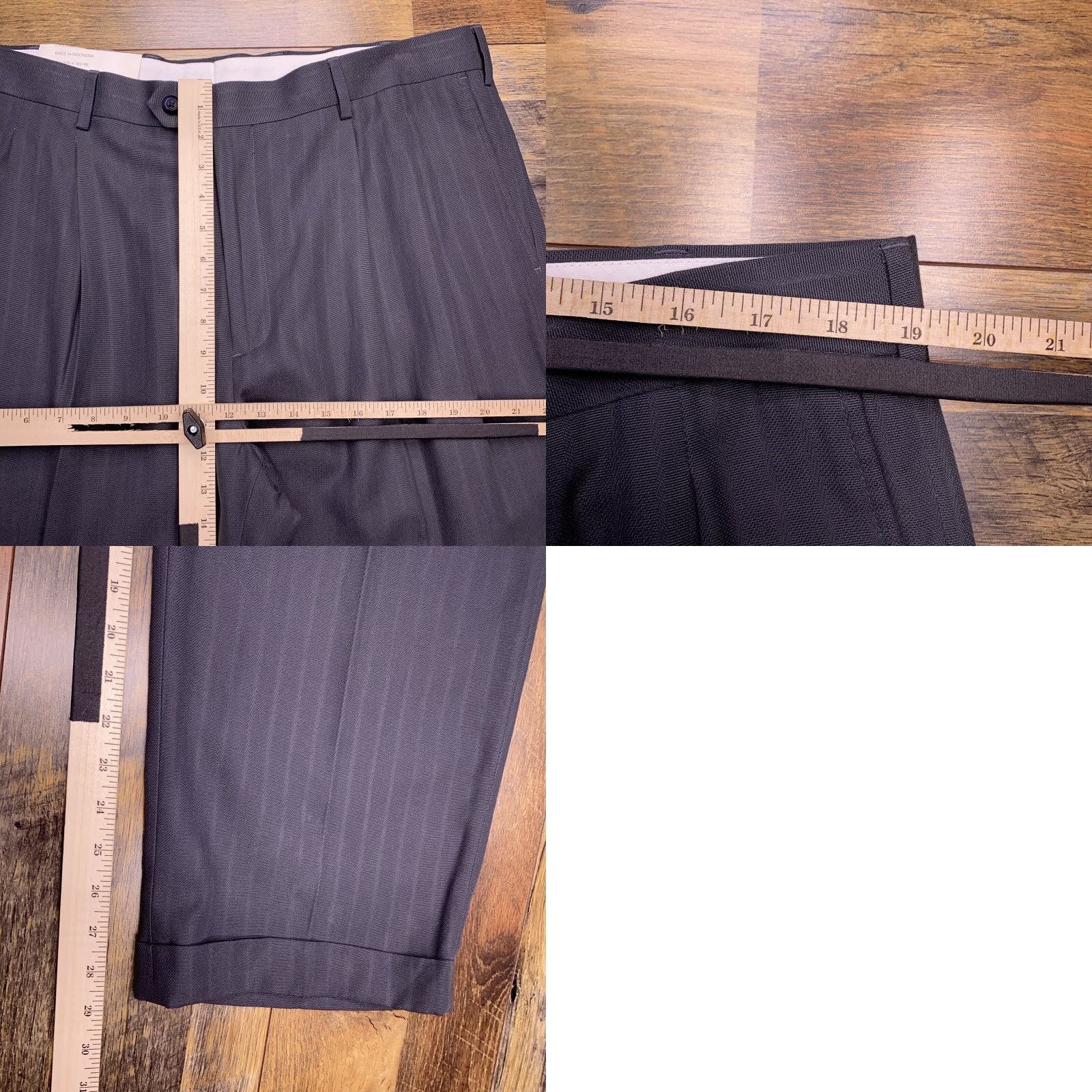 Stafford Stafford Pants Dress Pants 40x30 Gray Cotton Tencel Pleated Cuffed New Classic Men Regular Shirt? Size US 40 / EU 56 - 9 Thumbnail