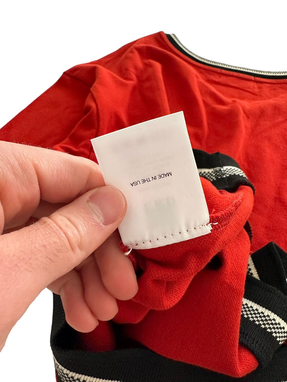 Enfants Riches Deprimes FW2018 Runway Red Layer Pique V Knit Size US XL / EU 56 / 4 - 9 Thumbnail