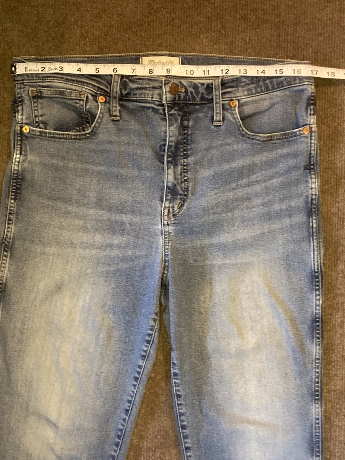 Madewell Madewell Stovepipe High-Rise Jeans, Sz 31 Dearham Wash Size 31" - 9 Thumbnail