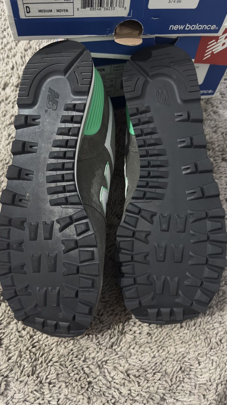 New Balance New balance 574 grey/green Size US 10 / EU 43 - 8 Thumbnail