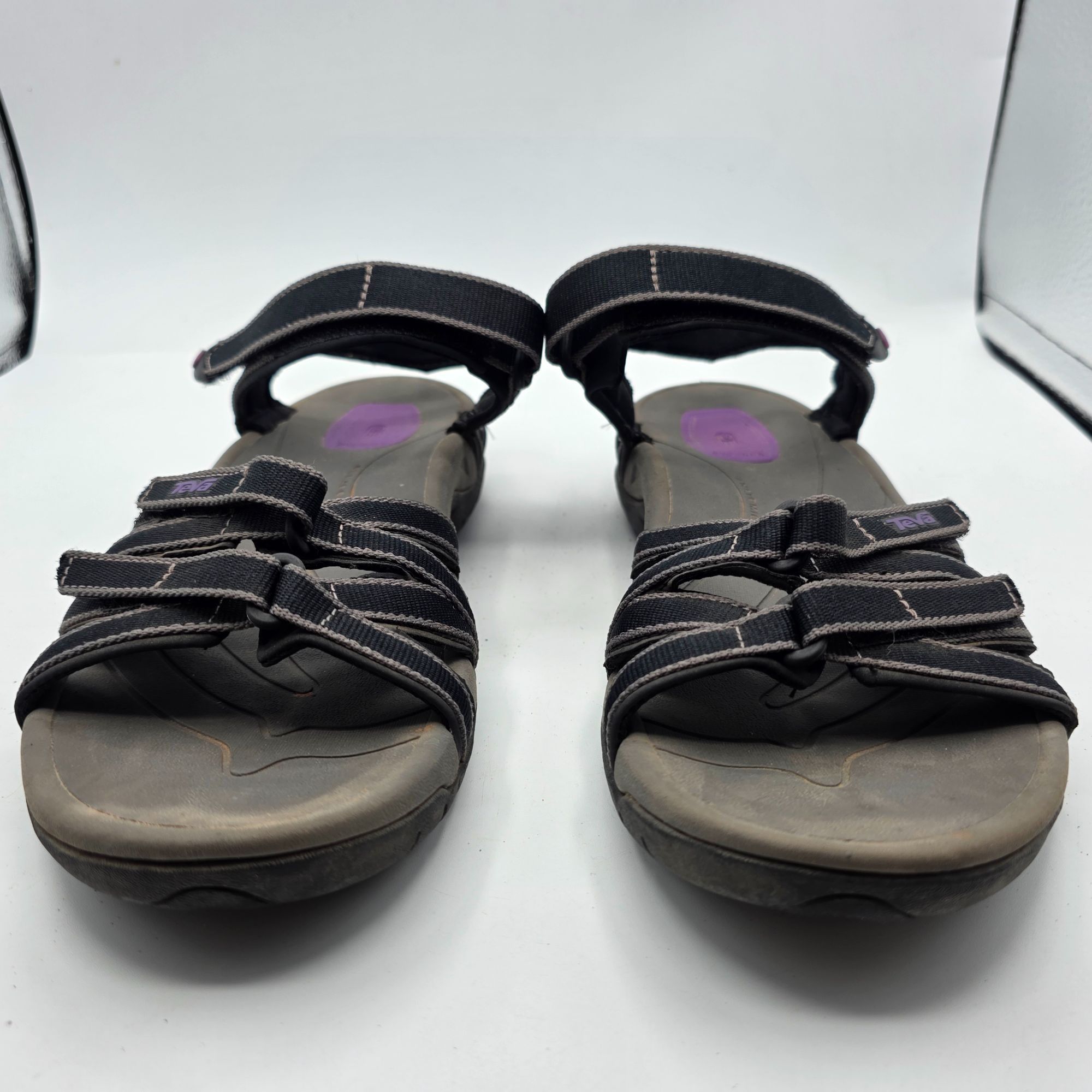 Teva Teva Tirra Womens Sandals Size 8 Black Adjustable Strap Outd Size US 8 / IT 38 - 2 Thumbnail