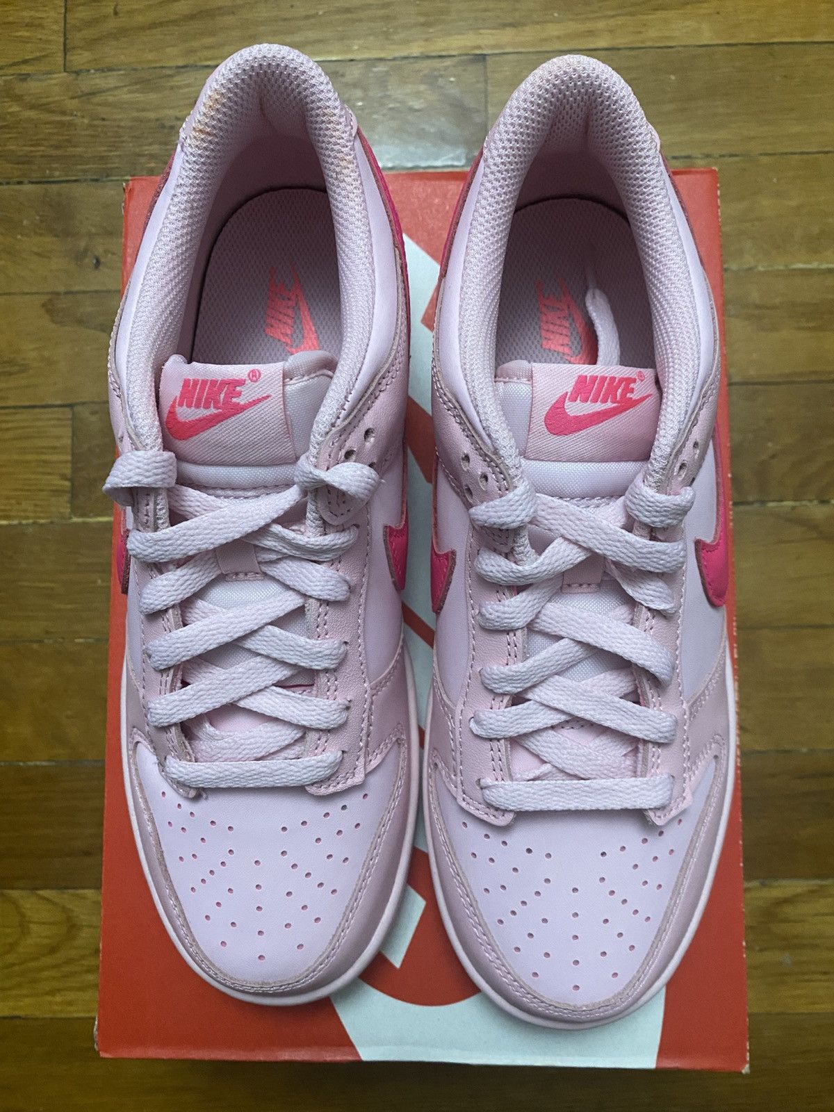 Nike Size 7.5W/6Y - Nike Dunk Low Medium Soft Pink Pink Foam Size US 7.5 / IT 37.5 - 4 Thumbnail