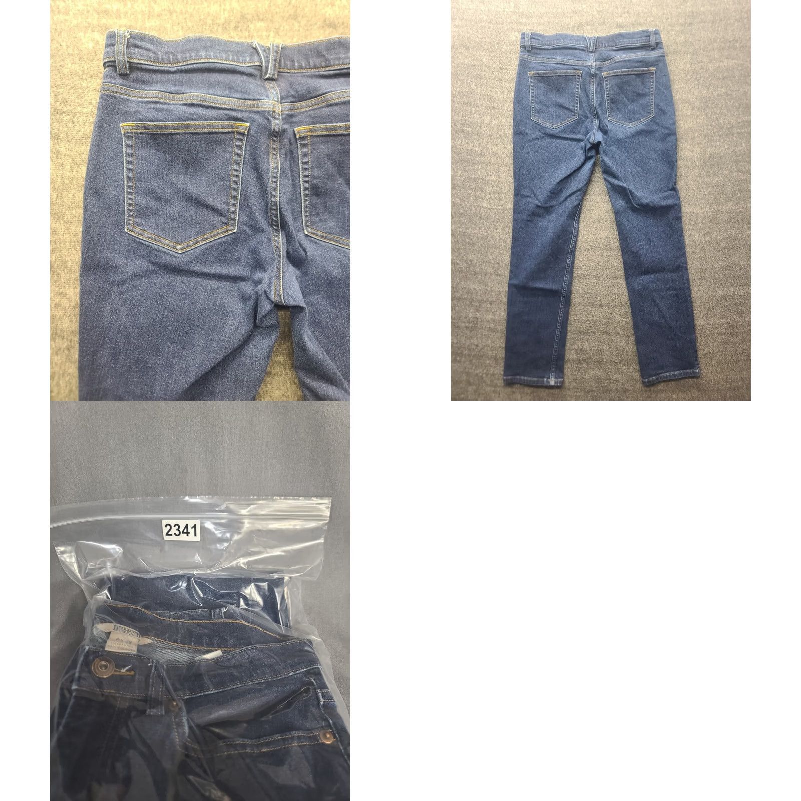 Denime Duluth Womens Jeans 6x29 Slim Straight Leg DuluthFlex Denim Blue Cotton Polyester Spandex Size 28" / US 6 / IT 42 - 9 Thumbnail