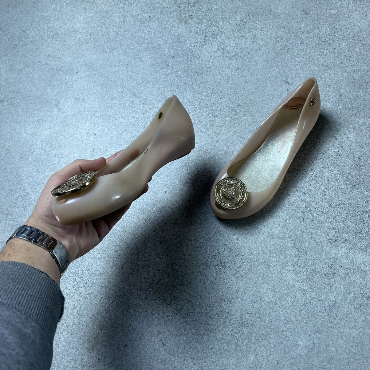 Vivienne Westwood Vivienne Westwood Melisa Anglomania Balet Orb Flats Size US 7 / IT 37 - 3 Thumbnail