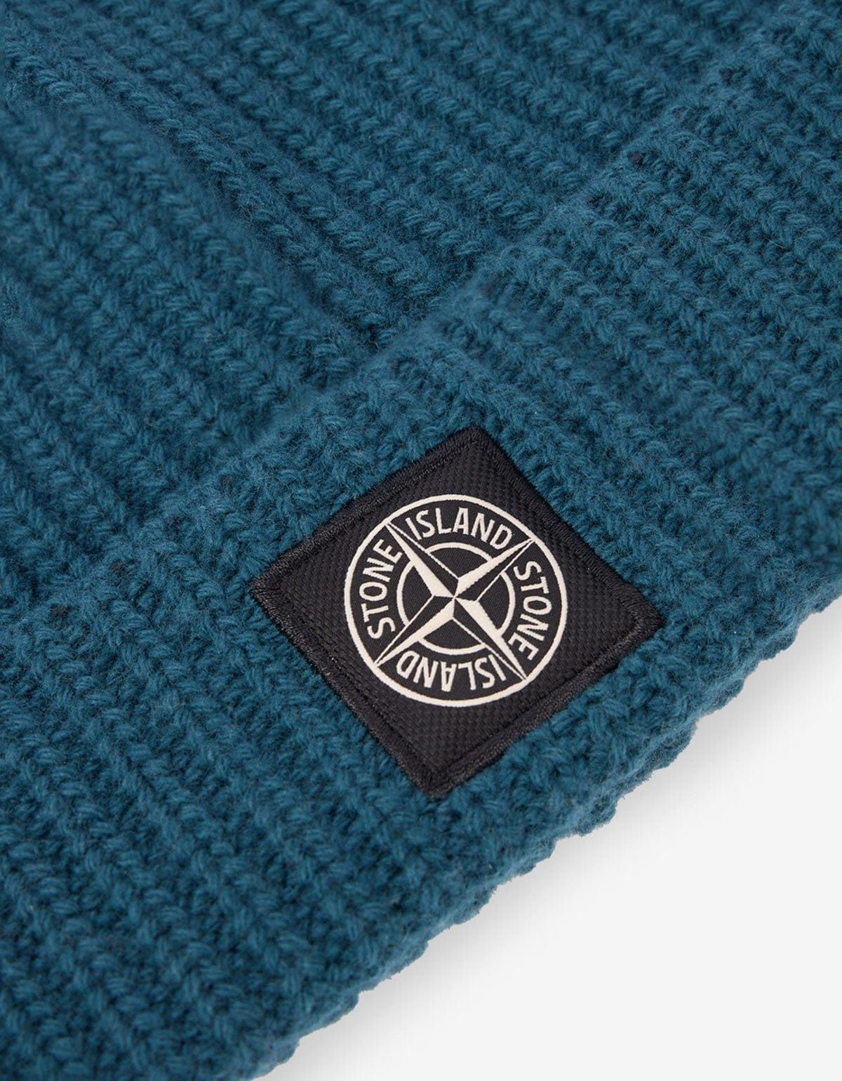 Stone Island Stone Island Teal Green Beanie Hat Size ONE SIZE - 3 Thumbnail