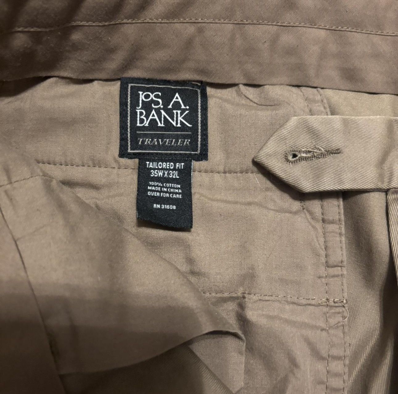 Jos. A. Bank Jos. A. Bank Traveler Khakis Size US 35 - 3 Thumbnail