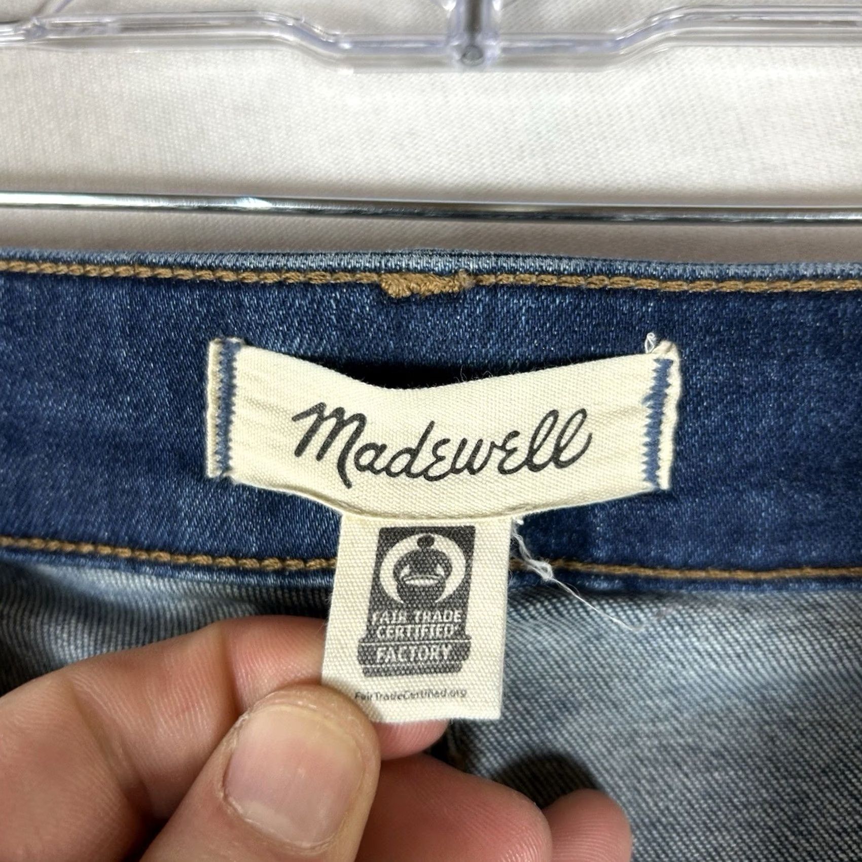Madewell Madewell Jeans Women's 28 Blue Denim High Rise Skinny Stretch 5-Pocket Modern Distressed No Size 28" / US 6 / IT 42 - 6 Thumbnail