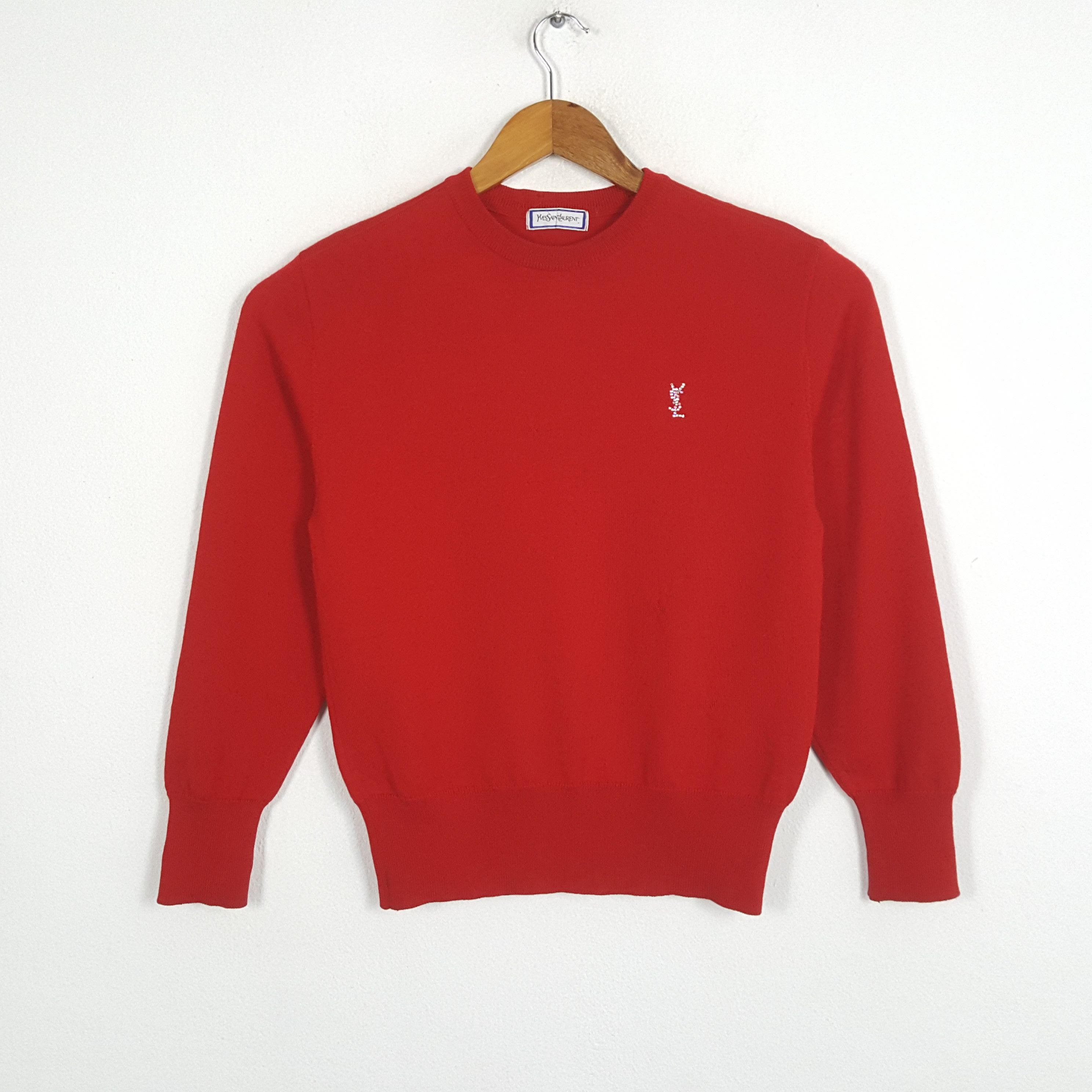 Vintage × Yves Saint Laurent Vintage YVES SAINT LAURENT Italian Brand Sweatshirts Size US S / EU 44-46 / 1 - 1 Thumbnail