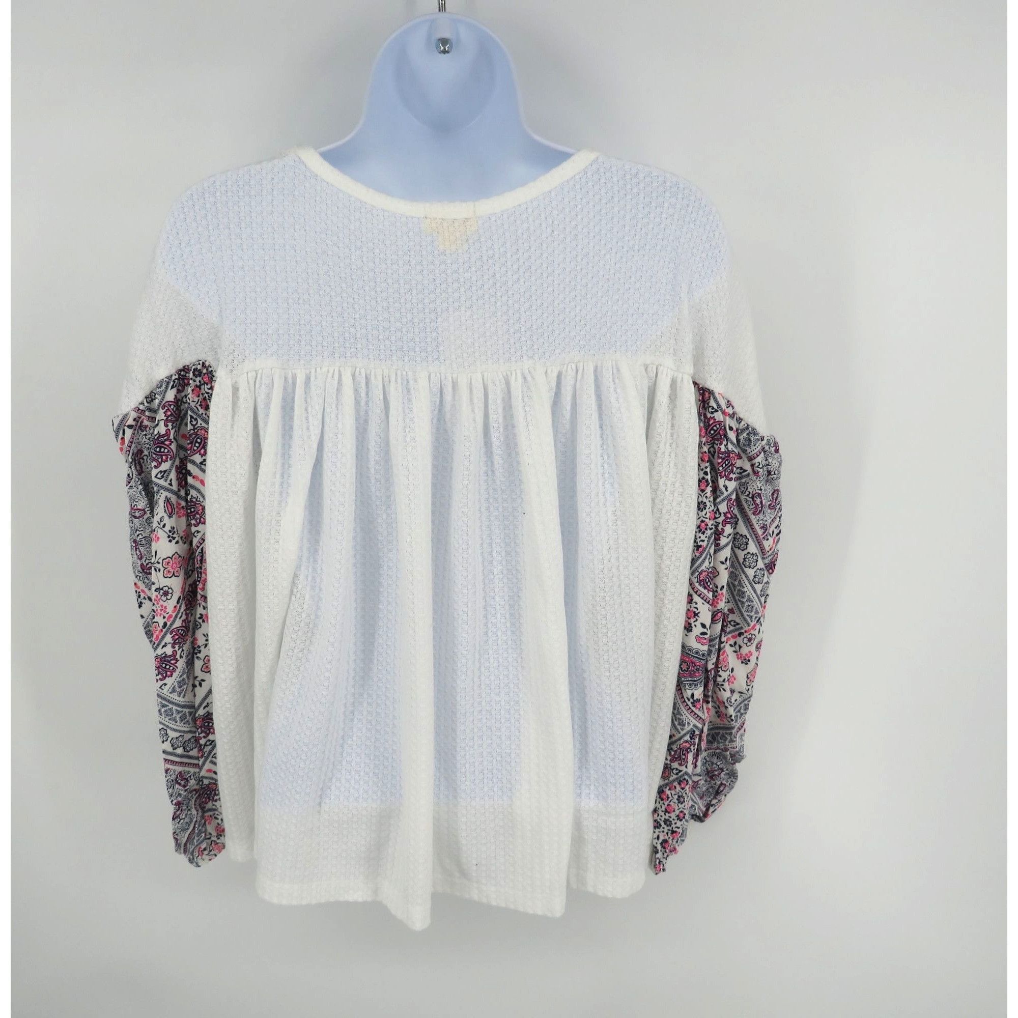 Other Baea Los Angeles Women's Long Sleeve Blouse Paisley Sleeves Size L / US 10 / IT 46 - 5 Thumbnail