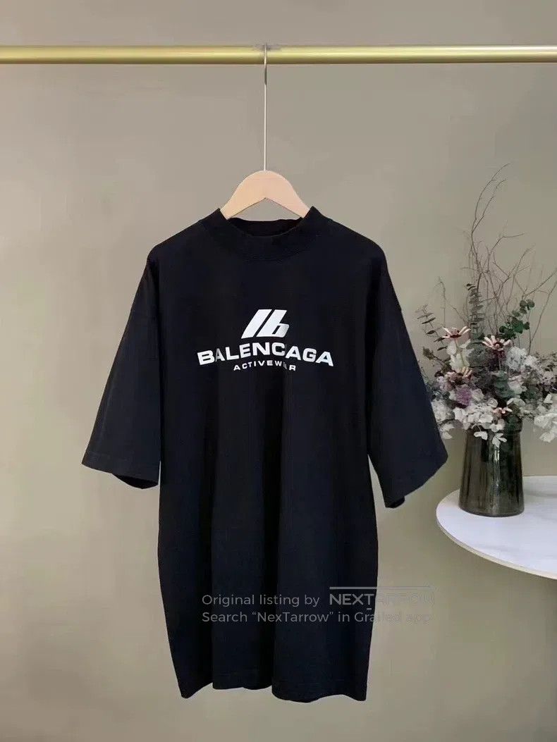 Balenciaga Balenciaga Reflective Letter Short Sleeve T-Shirt Size US M / EU 48-50 / 2 - 2 Thumbnail