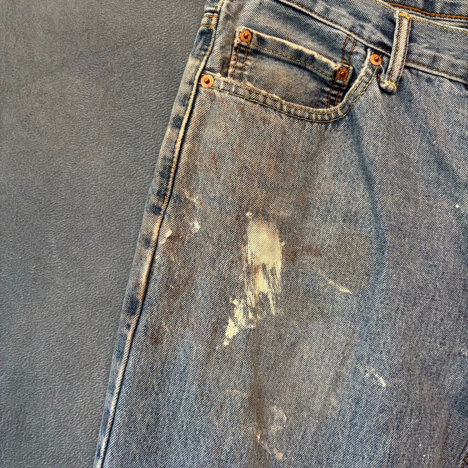 Levi's Thrashed Levi's 550 34x30 Paint Marks Skater Grunge Casual Size US 34 / EU 50 - 3 Thumbnail