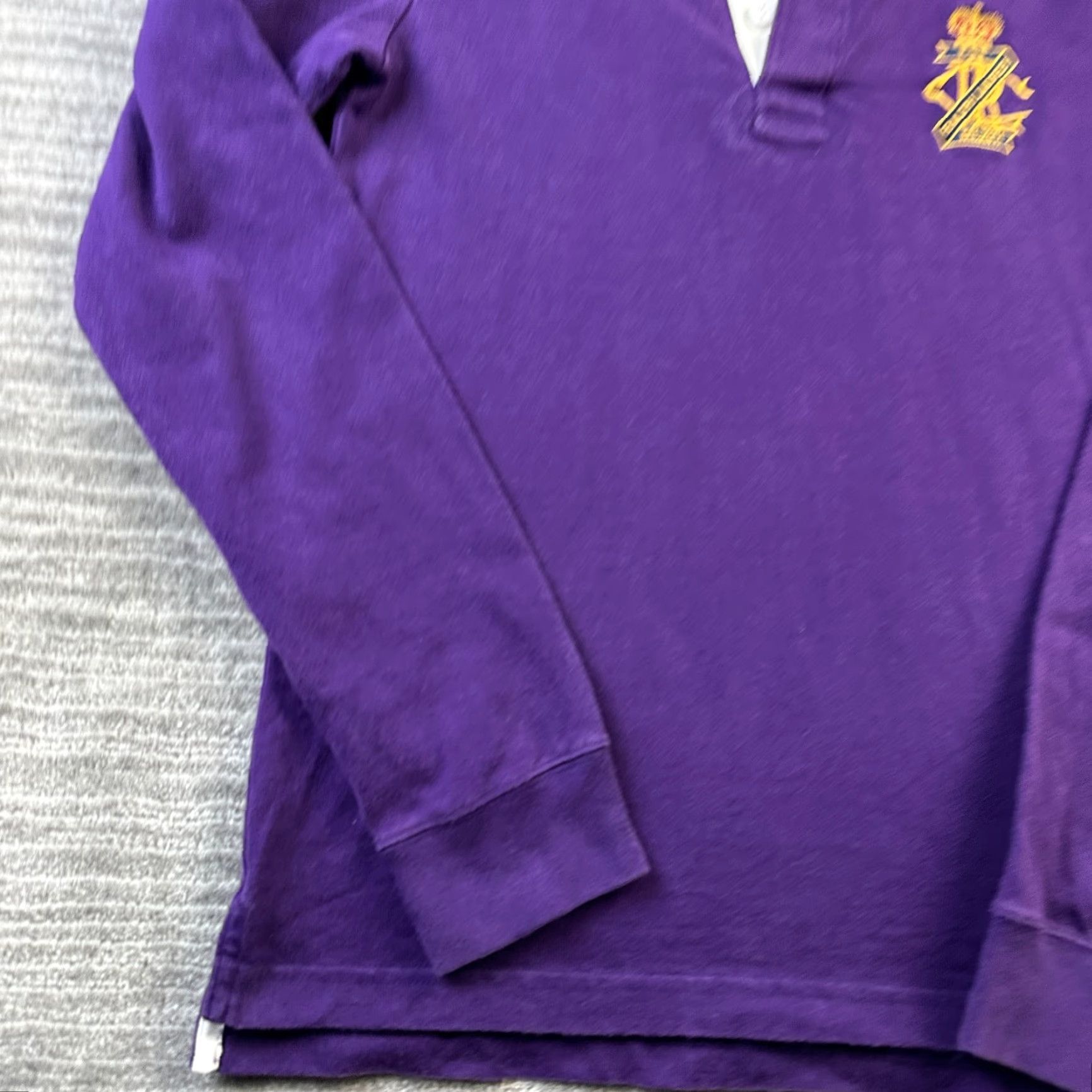 Polo Ralph Lauren VINTAGE Polo Ralph Lauren Shirt Womens Medium Purple Rugby Crest Y2K Preppy Size M / US 6-8 / IT 42-44 - 7 Thumbnail