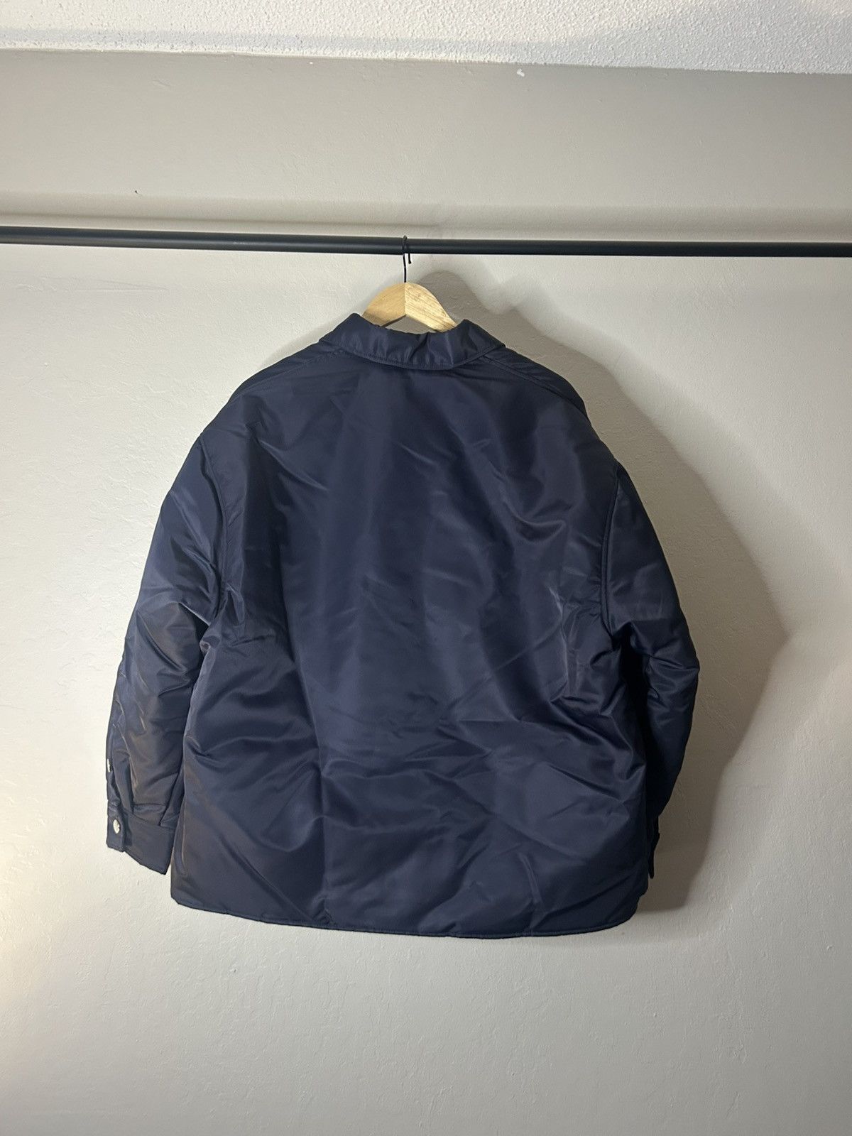 Prada Prada Navy Flanel Lined Button Up Jacket Size US M / EU 48-50 / 2 - 2 Thumbnail