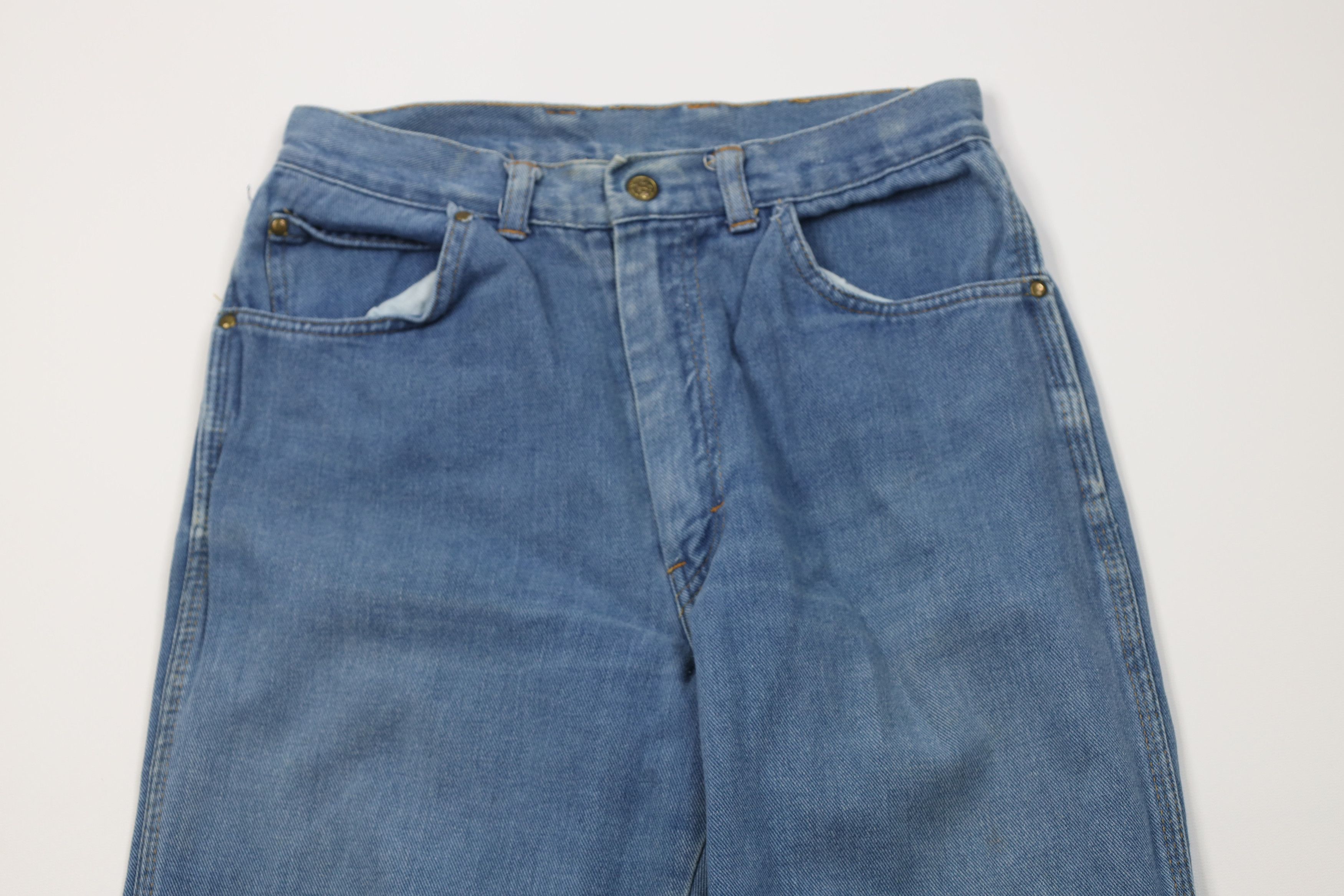 Vintage Vintage 70s Streetwear Flared Denim Jeans Blue Cotton Size 34" / US 12 / IT 48 - 2 Thumbnail