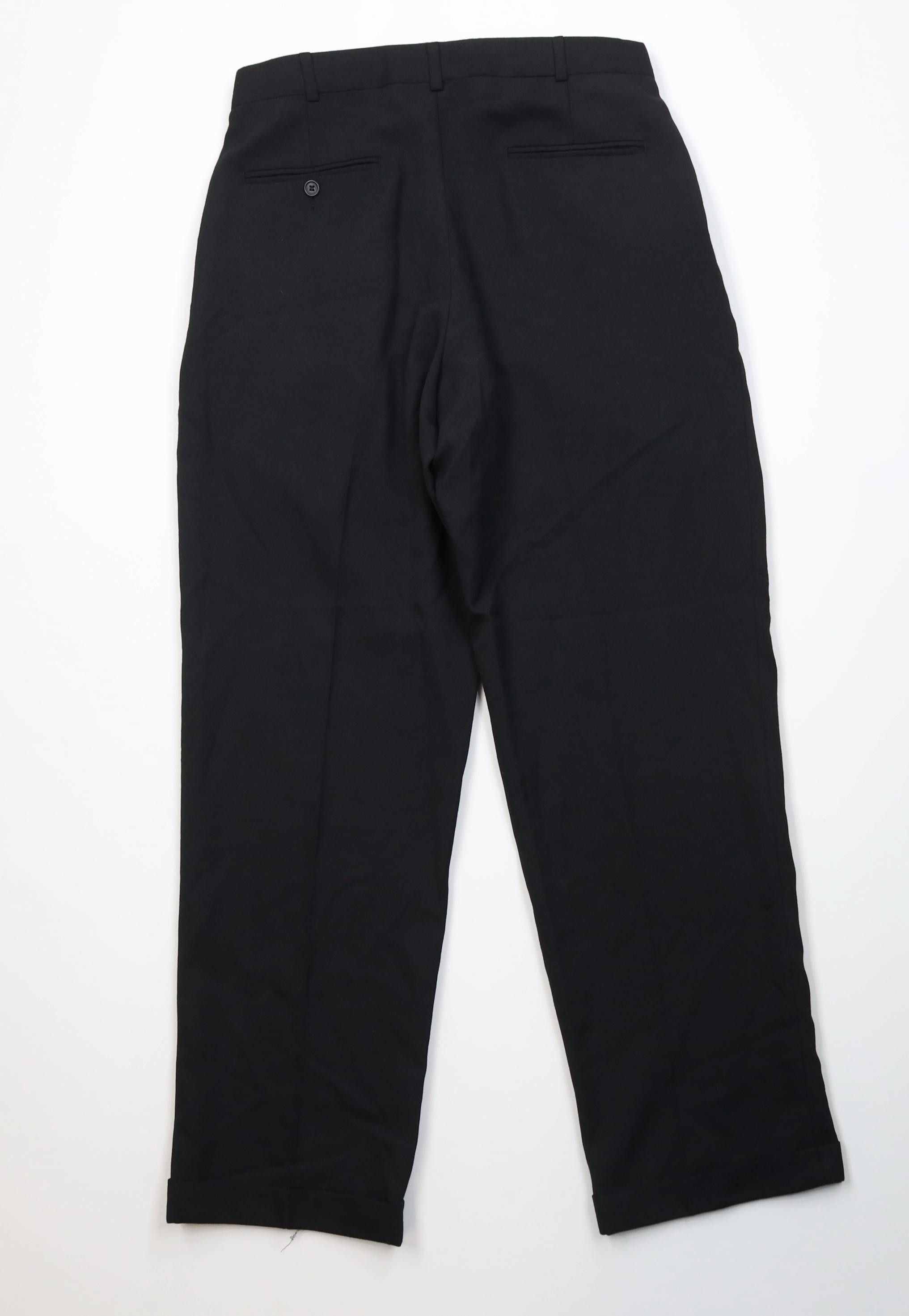 Vintage Vintage 90s Streetwear Wool Blend Wide Leg Chino Pants Black Size US 32 / EU 48 - 9 Thumbnail