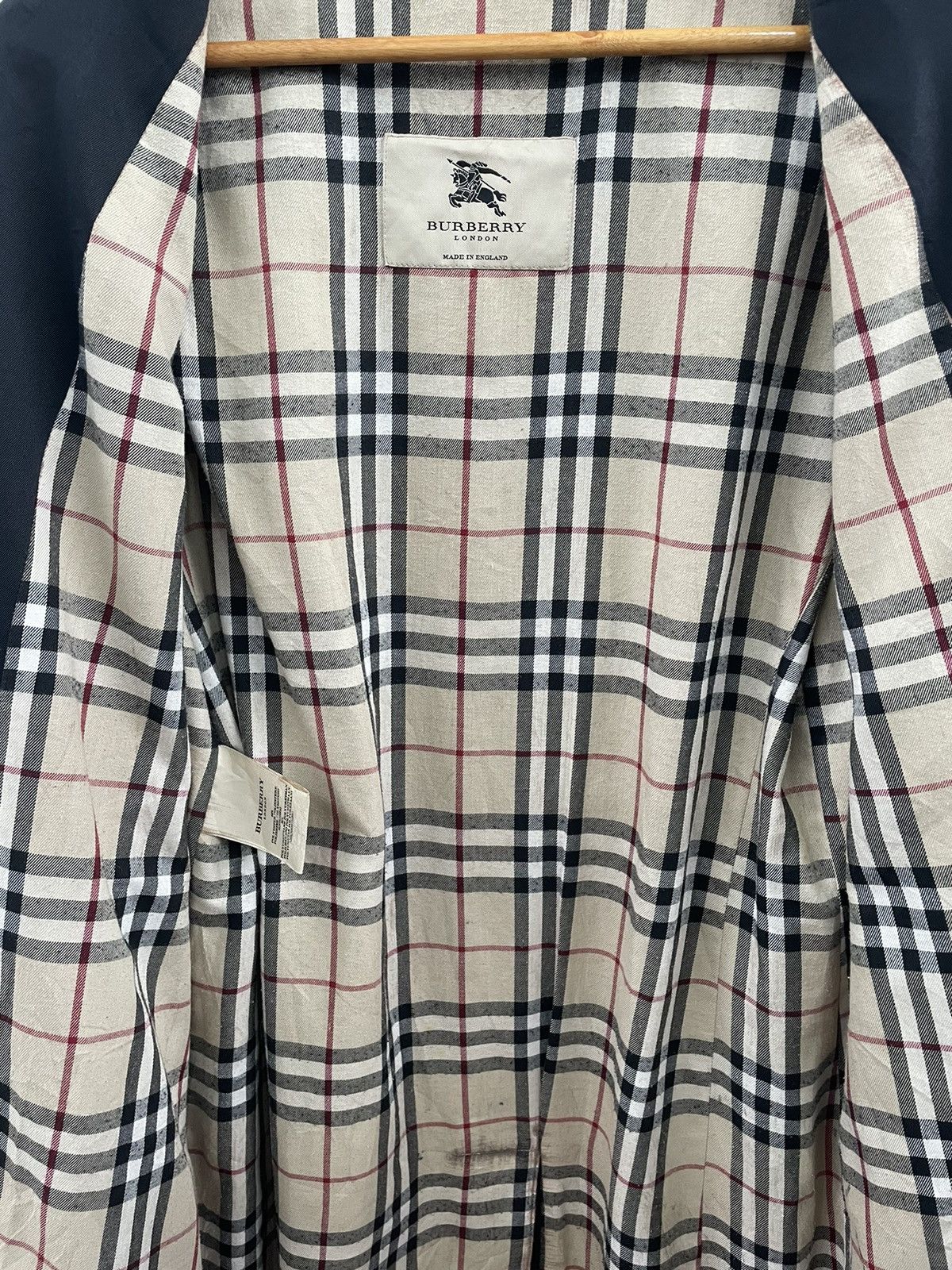 Burberry BURBERRY TRENCH COAT BELTED OVERCOAT CHECKERED PLAID Size US M / EU 48-50 / 2 - 7 Thumbnail