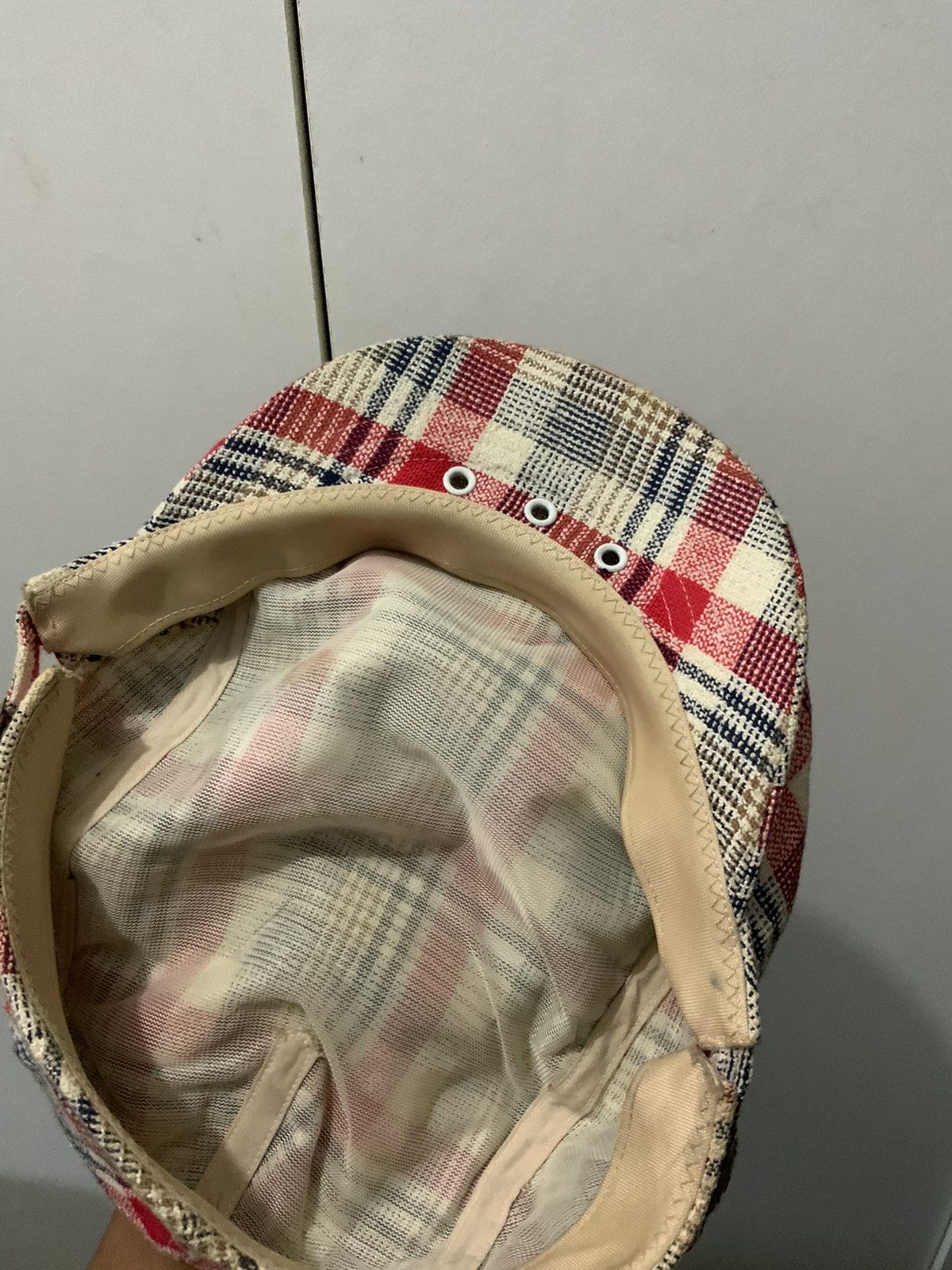 Vintage Vintage Patchwork Japan Flat Barreta Retro Hat Size ONE SIZE - 9 Thumbnail