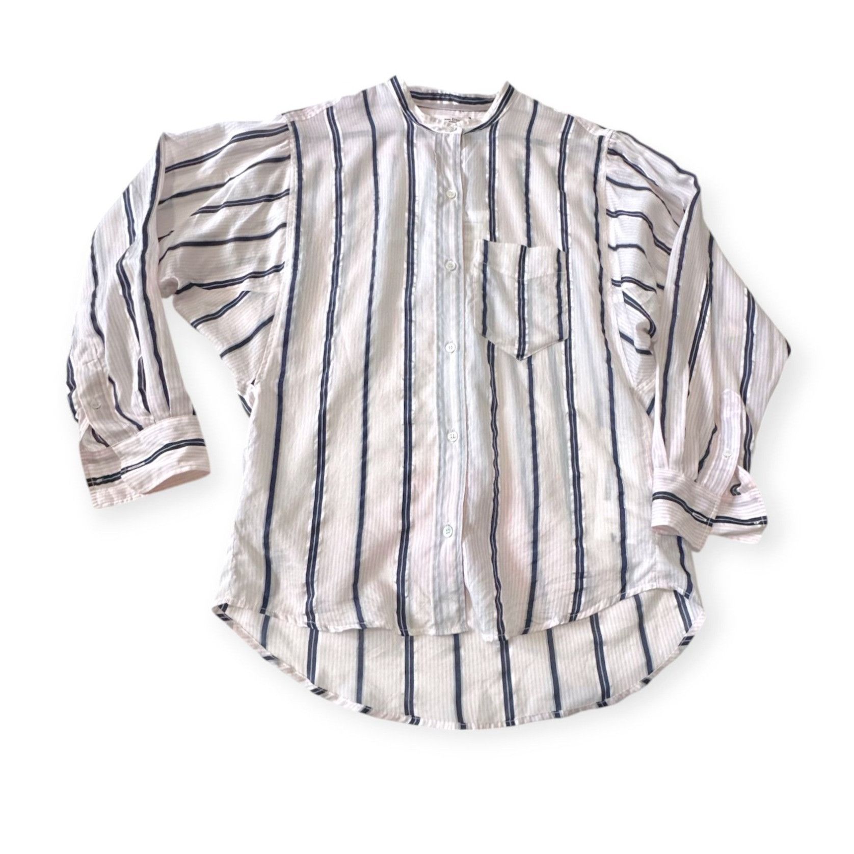 Isabel Marant Etoile Isabel Marant Etoile Pink Satchell Stripe Shirt, Size US2, Size XS / US 0-2 / IT 36-38 - 5 Thumbnail