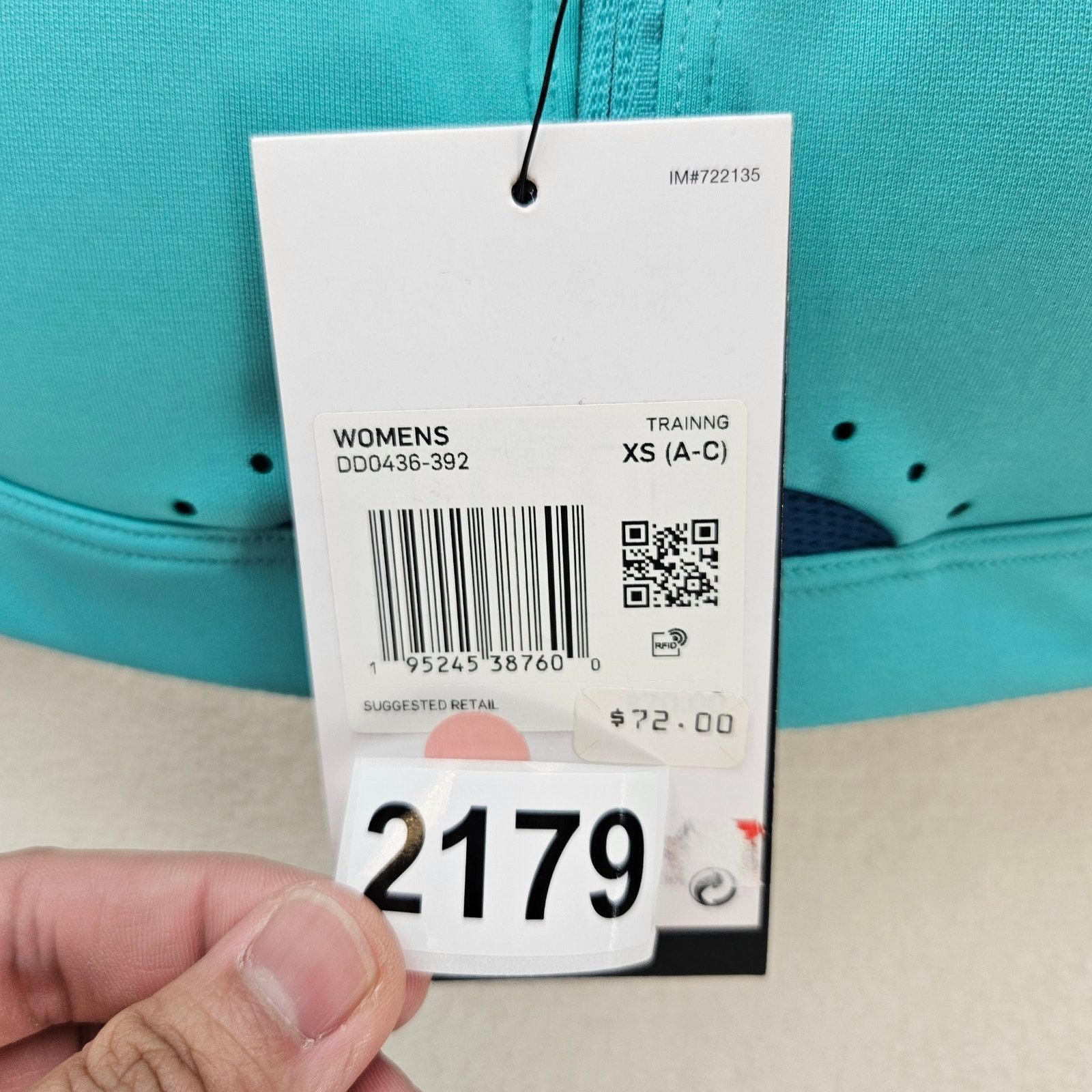 Nike NIKE WOMEN'S XS(A-C) ALPHA FRONT ZIP HIGH SUPPORT SPORTS BRA Size ONE SIZE - 3 Thumbnail