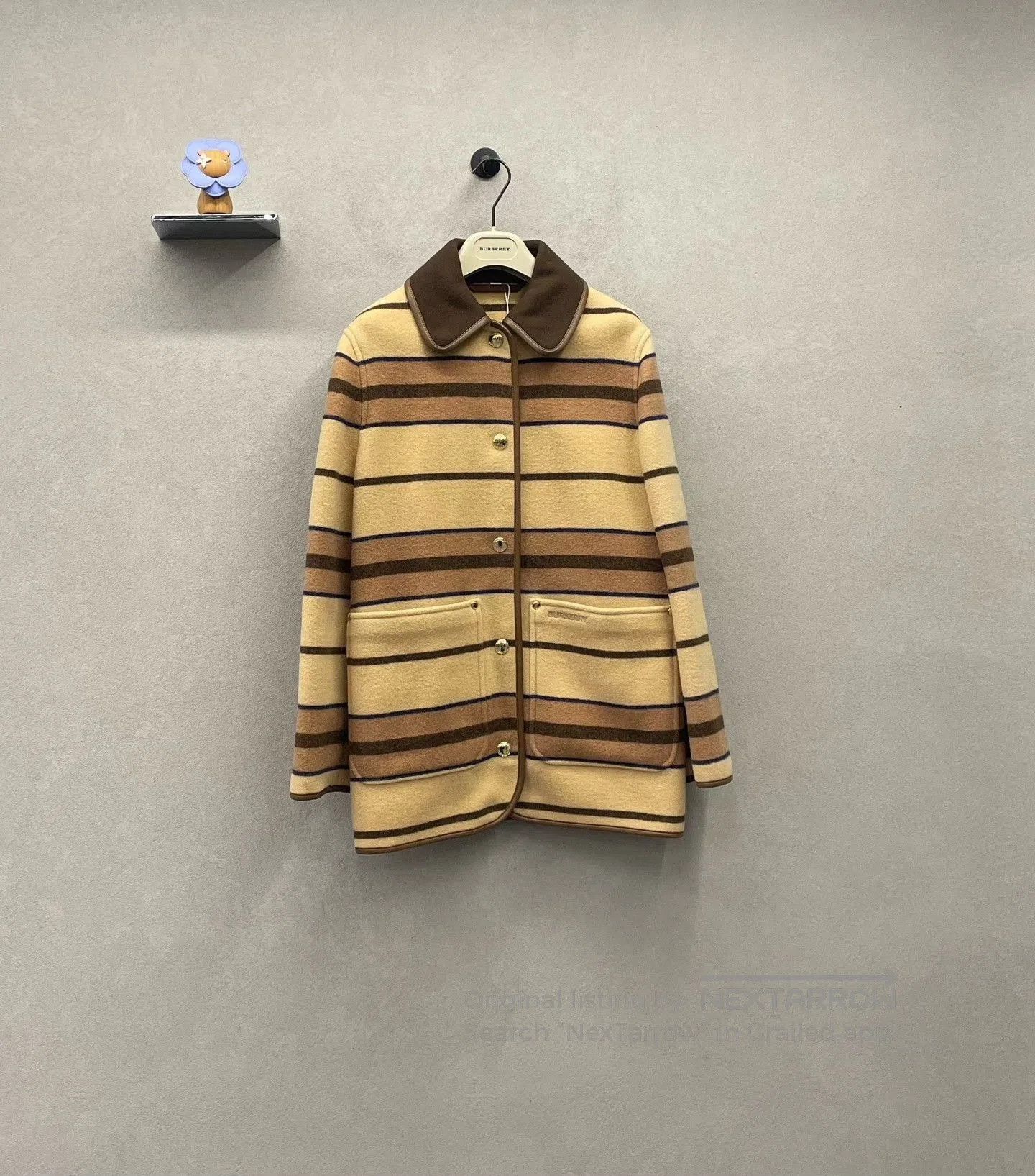Burberry Burberry Classic Stripe Wool Coat. Size US M / EU 48-50 / 2 - 2 Thumbnail