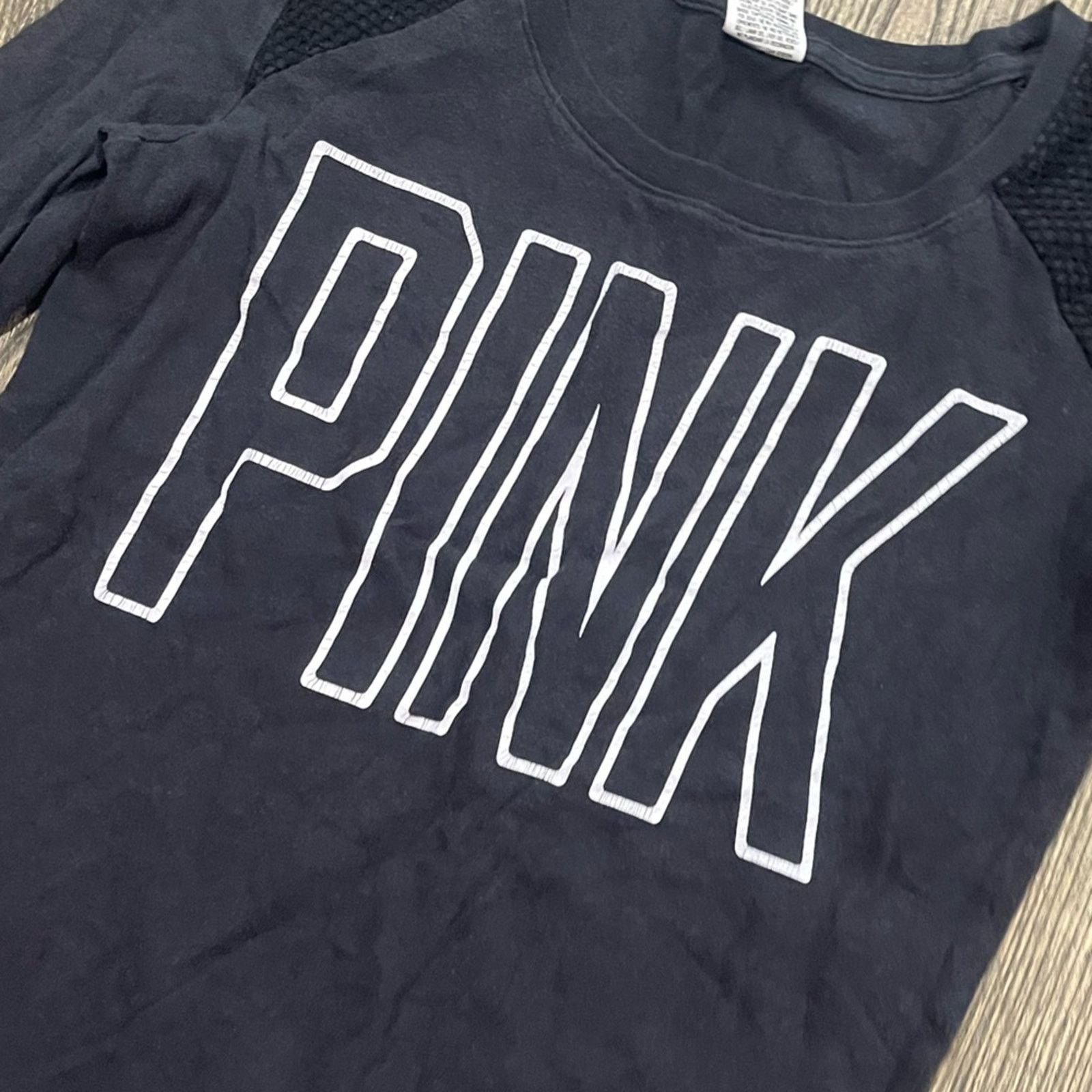 Victoria's Secret Pink Victoria's Secret Sweatshirt Logo Print Long Sleeve Size XS / US 0-2 / IT 36-38 - 2 Thumbnail