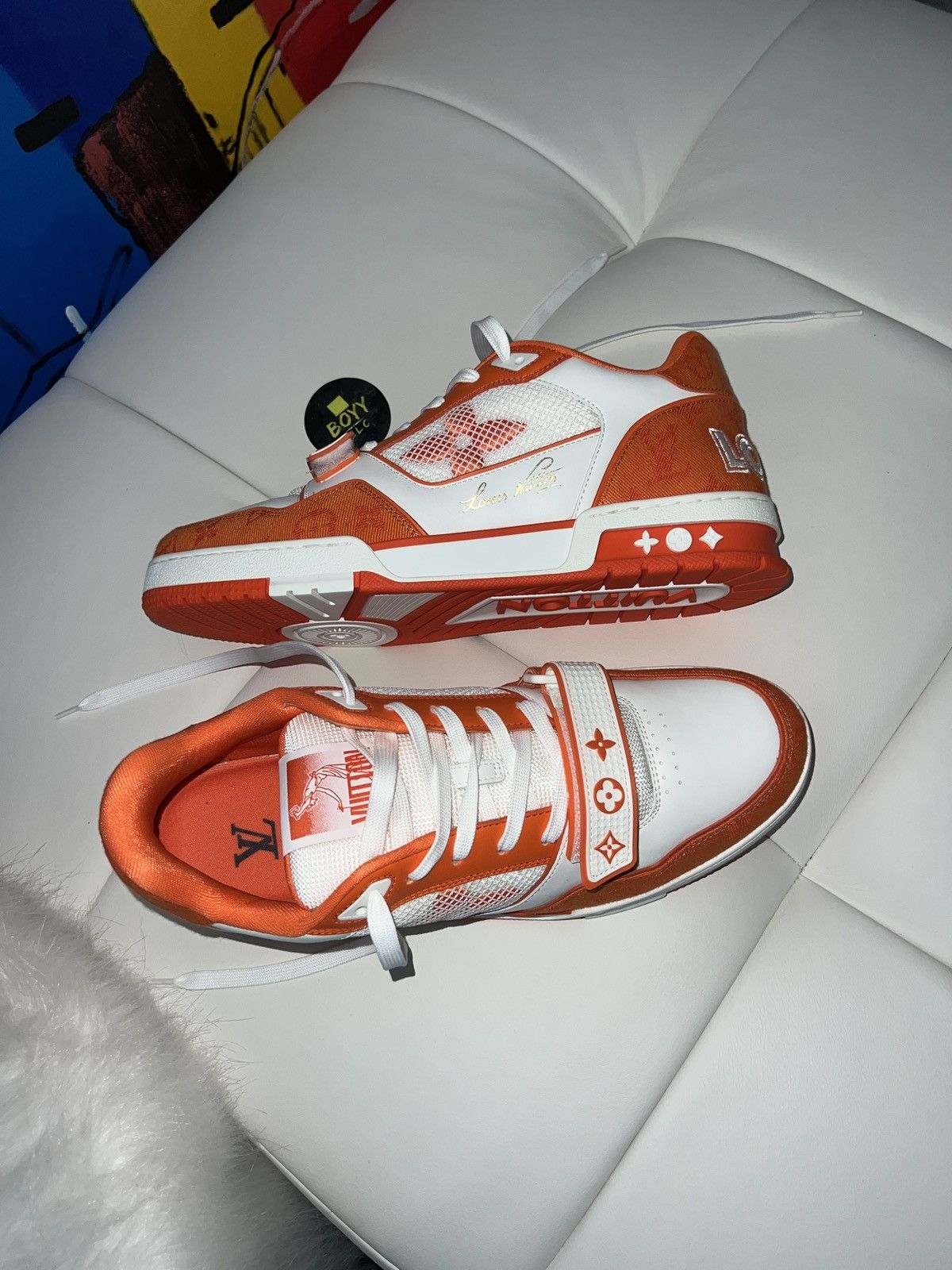 Louis Vuitton Louis Vuitton monogram strap sneakers LV9 Size US 11 / EU 44 - 4 Thumbnail