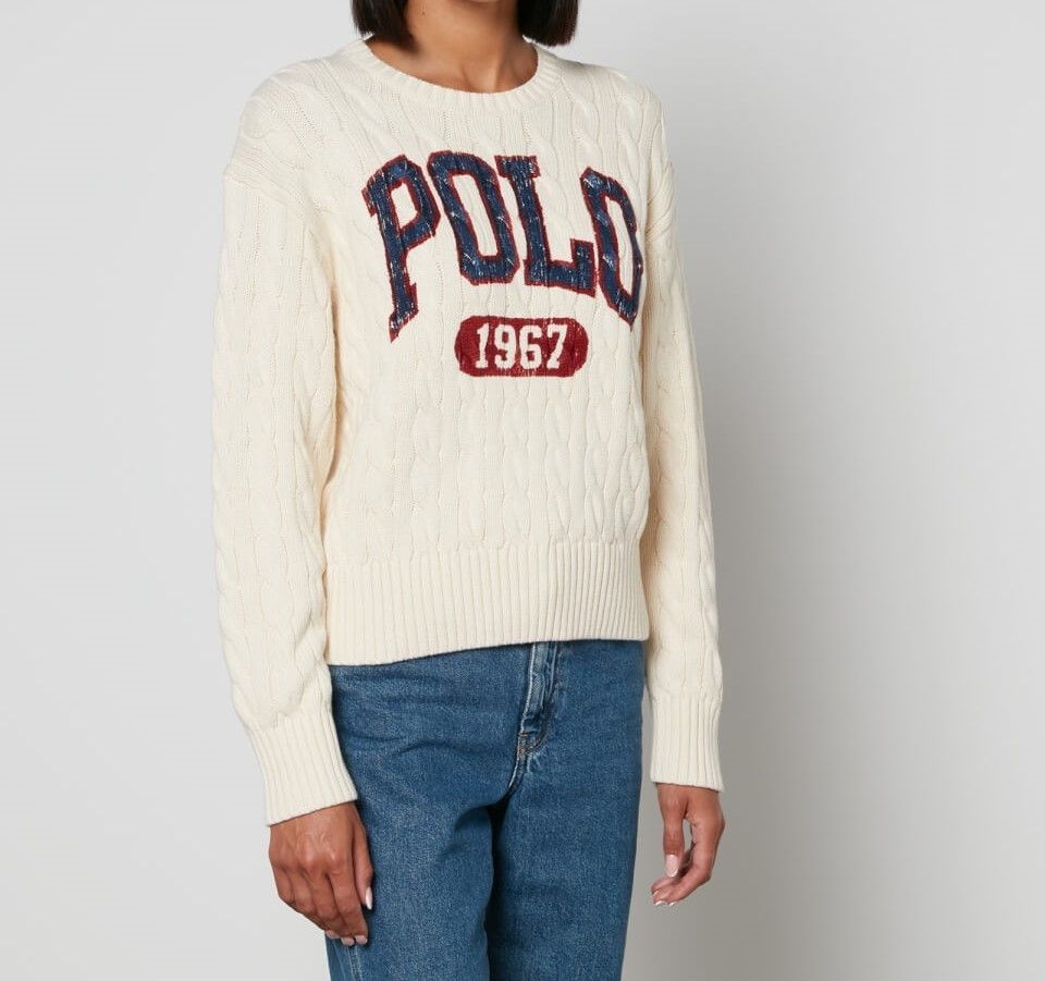 Polo Ralph Lauren New Ralph Lauren Polo Cable Knit Women Sweater Jumper Size M Size M / US 6-8 / IT 42-44 - 1 Thumbnail