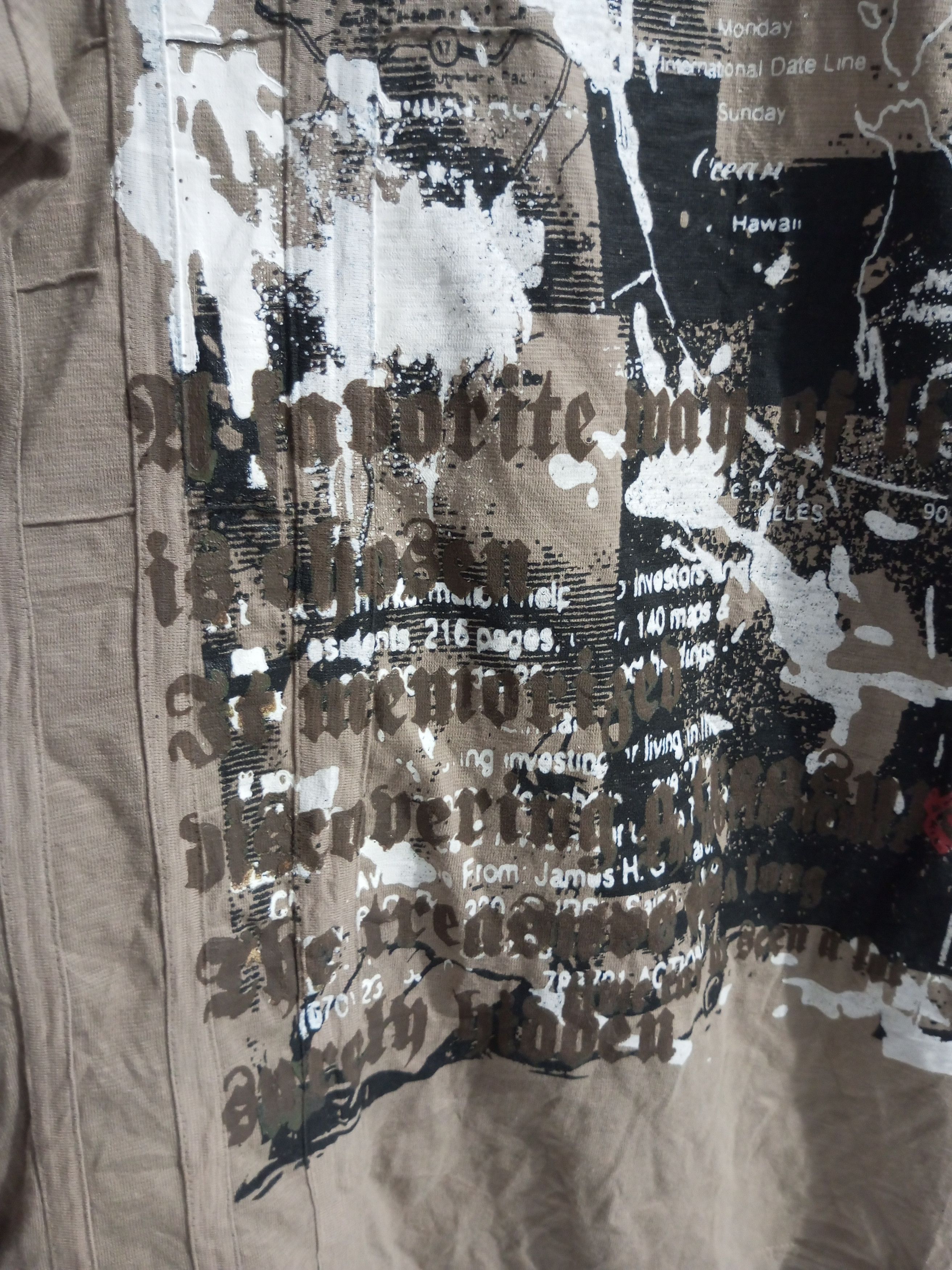 20471120 Y2k japan pract poem double layer long sleeve t shirt Size US XXL / EU 58 / 5 - 9 Thumbnail