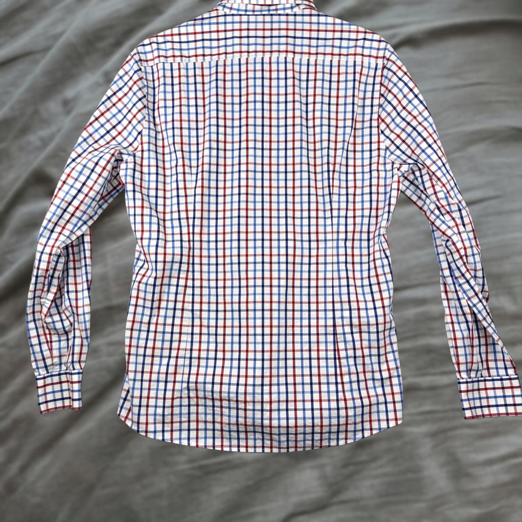 Barbour Barbour Shirt Mens Medium White Red Blue Check Button Front Long Sleeve Size US M / EU 48-50 / 2 - 1 Thumbnail