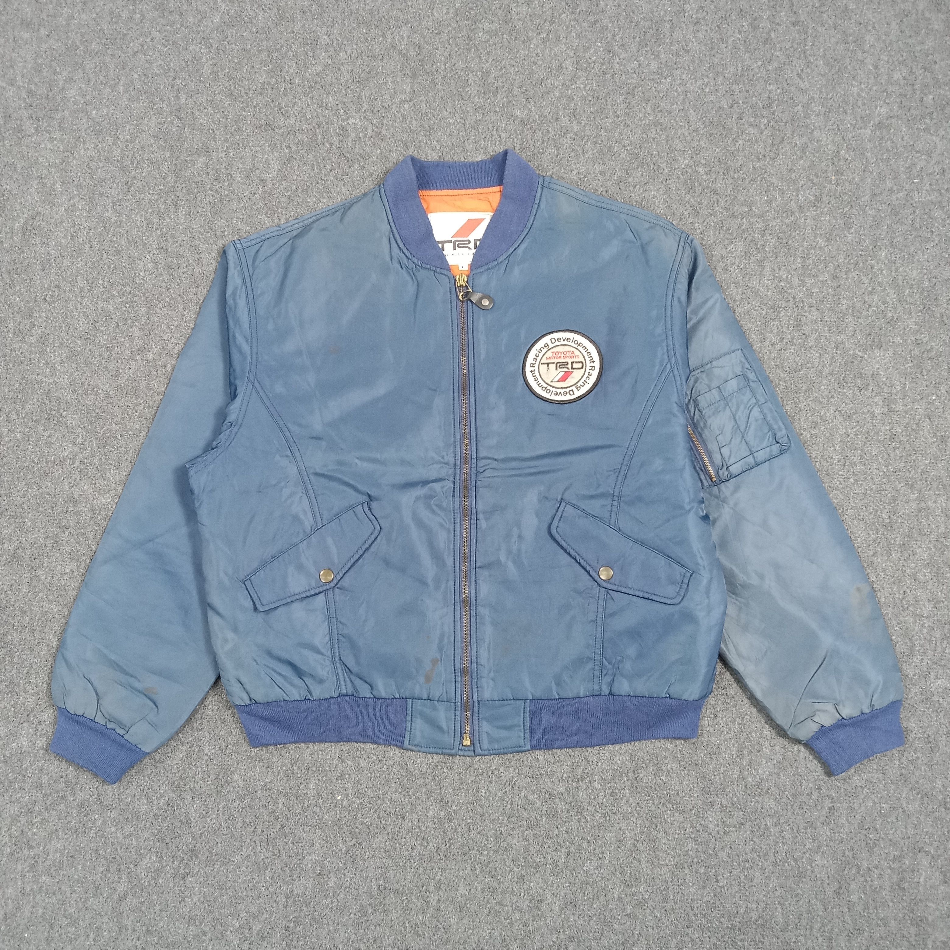 Japanese Brand 90s Toyota TRD Retro MA-1 Style Bomber C274N3 Size US L / EU 52-54 / 3 - 4 Thumbnail