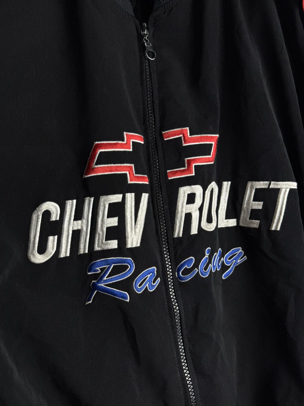 Chevrolet Vintage 90s Chevrolet Racing Bomber Zipper Jacket NASCAR Size US L / EU 52-54 / 3 - 6 Thumbnail