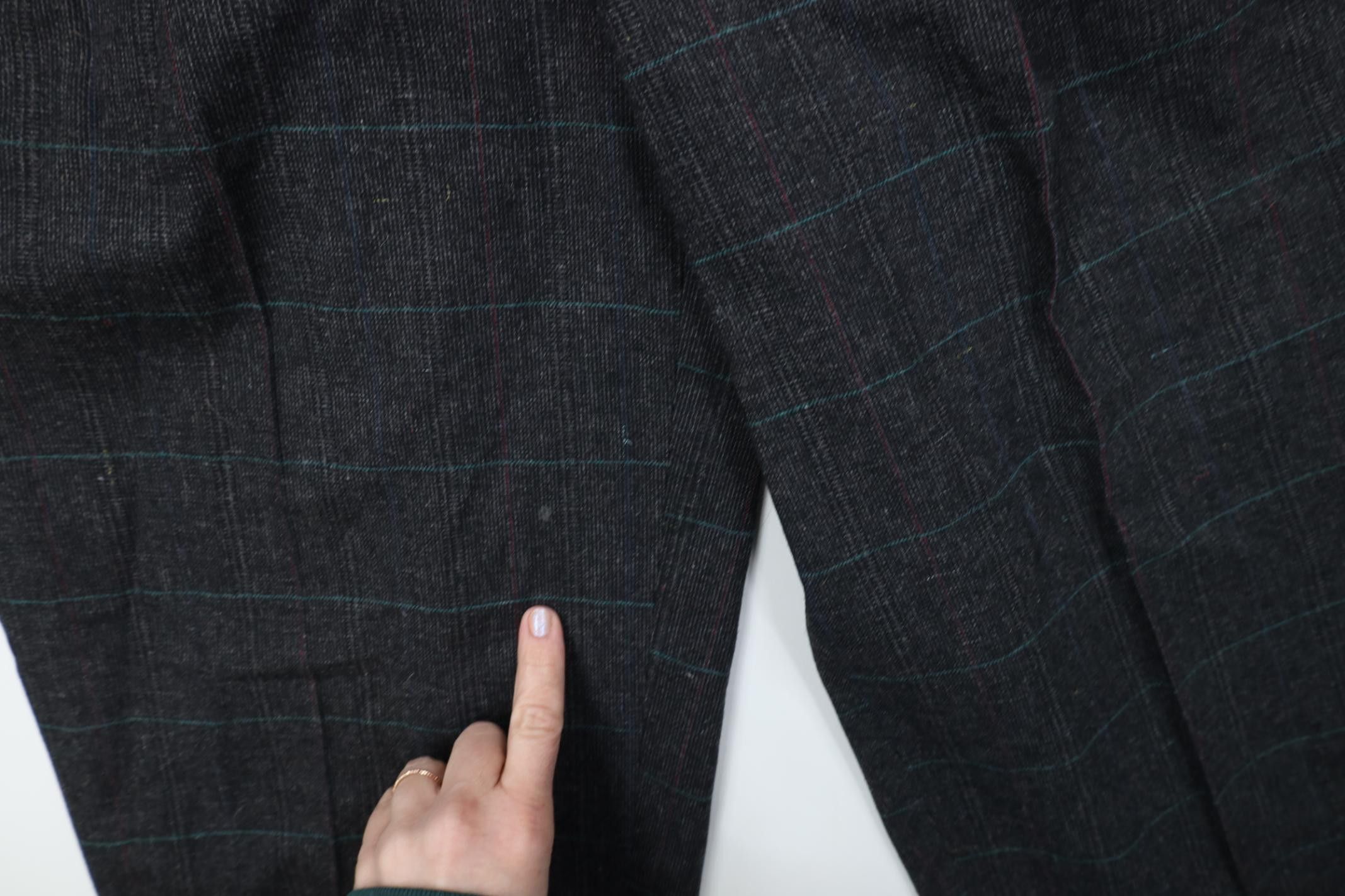 Vintage Vintage 90s Streetwear Tweed Knit Chino Pants Trousers Plaid Size US 32 / EU 48 - 6 Thumbnail