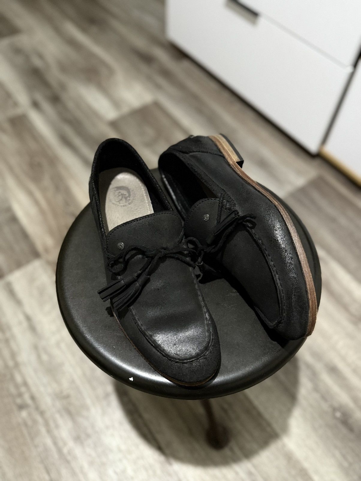 Diesel DIESEL RARE MEN’S BLACK LEATHER LOAFERS SLIP ON SHOES Size42 Size US 9.5 / EU 42-43 - 2 Thumbnail
