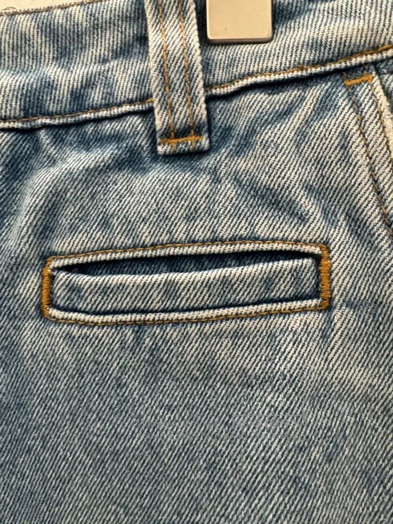 Loewe Loewe Blue jeans with leather logo and double pockets on t Size US 44 / EU 60 - 3 Thumbnail