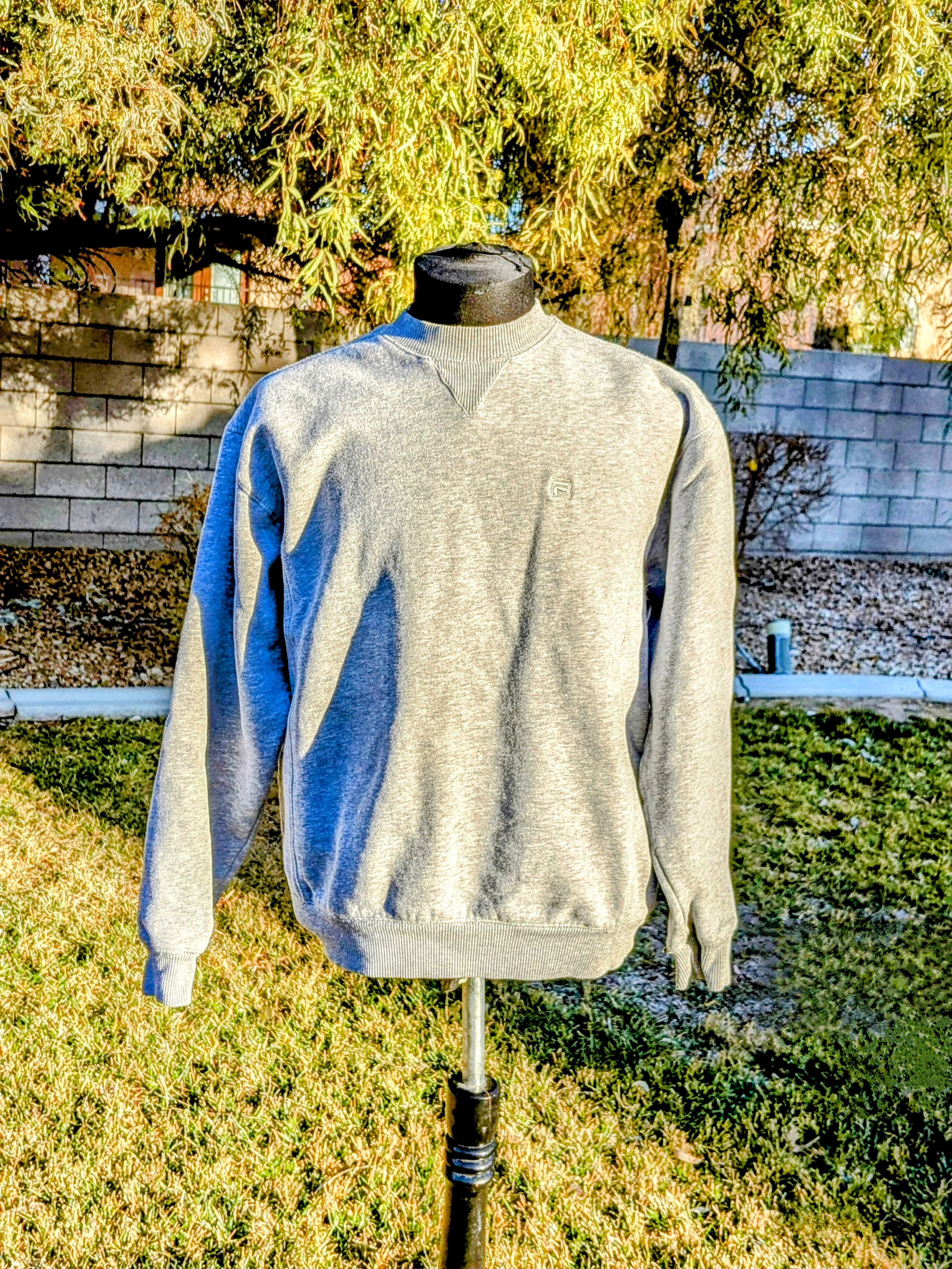 Fila VTG Fila Heather Shadow Logo Pullover Classic Sweatshirt EUC Size US M / EU 48-50 / 2 - 1 Thumbnail