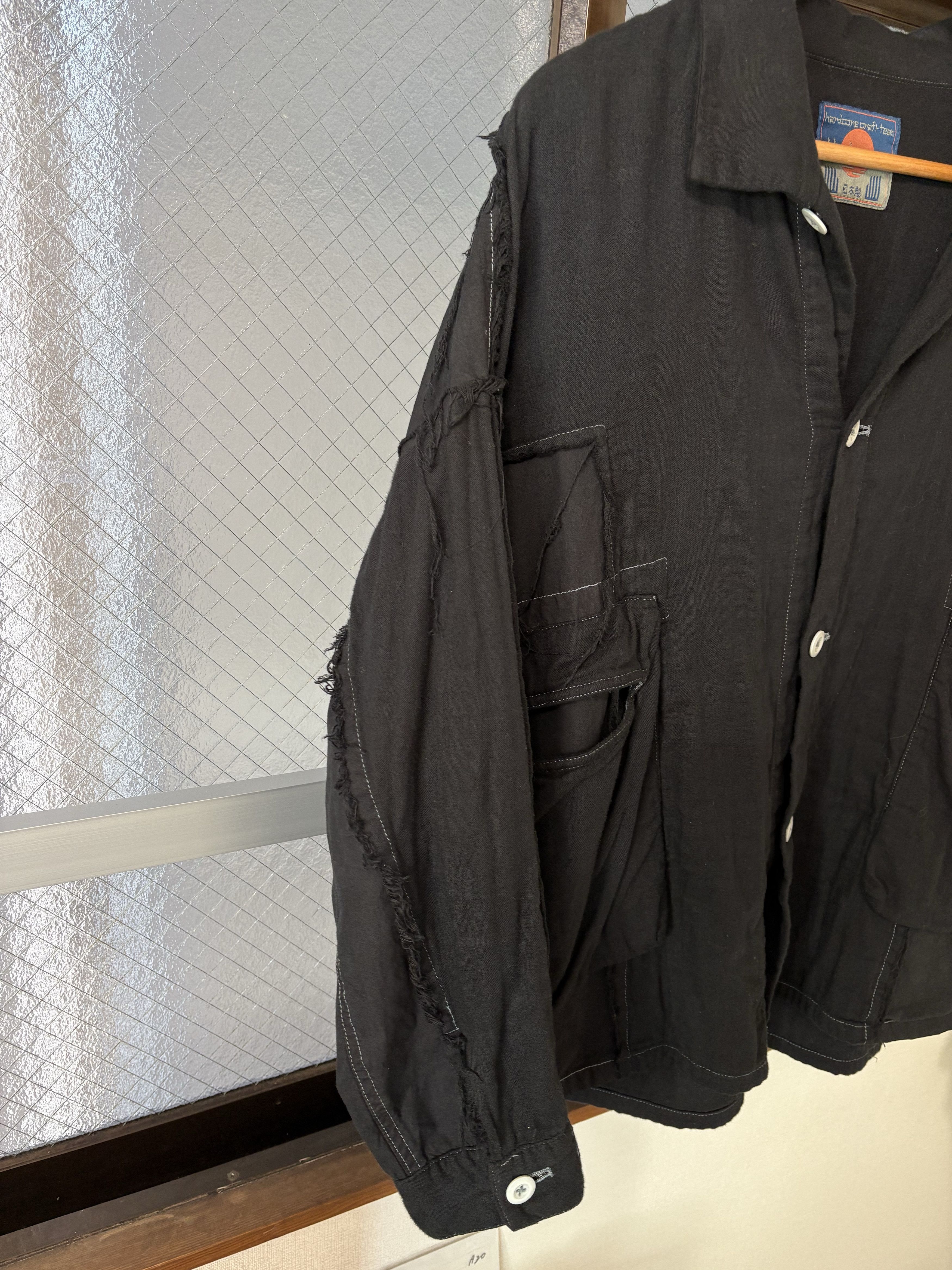 Blackmeans DISTRESSED COTTON CARGO JACKET Size US L / EU 52-54 / 3 - 9 Thumbnail