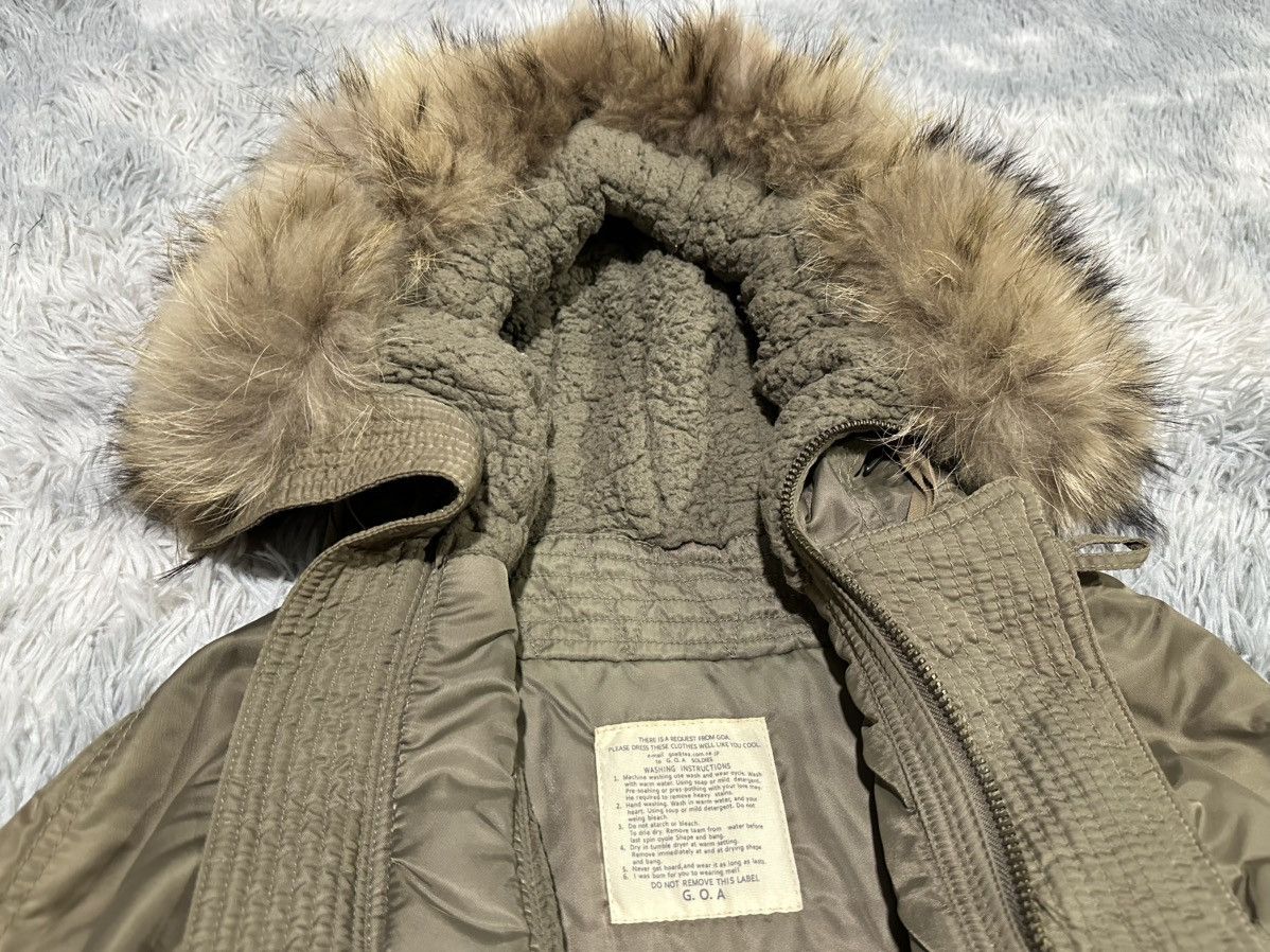 GOA 🔥Y2K Archived Goa Raccoon Fur Parka Military Jacket Vkei Size US L / EU 52-54 / 3 - 9 Thumbnail