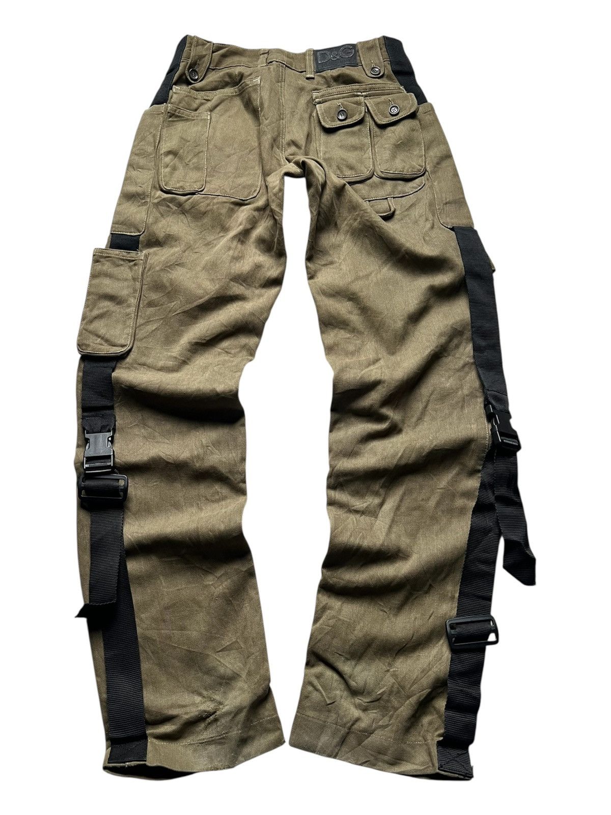 Dolce & Gabbana Iconic AW03 Dolce & Gabbana Bondage Utility Cargo Pants Size US 30 / EU 46 - 2 Thumbnail