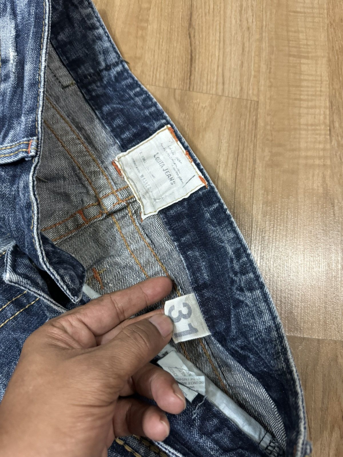 Japanese Brand LOLITA FLARE JEANS Size US 35 - 3 Thumbnail