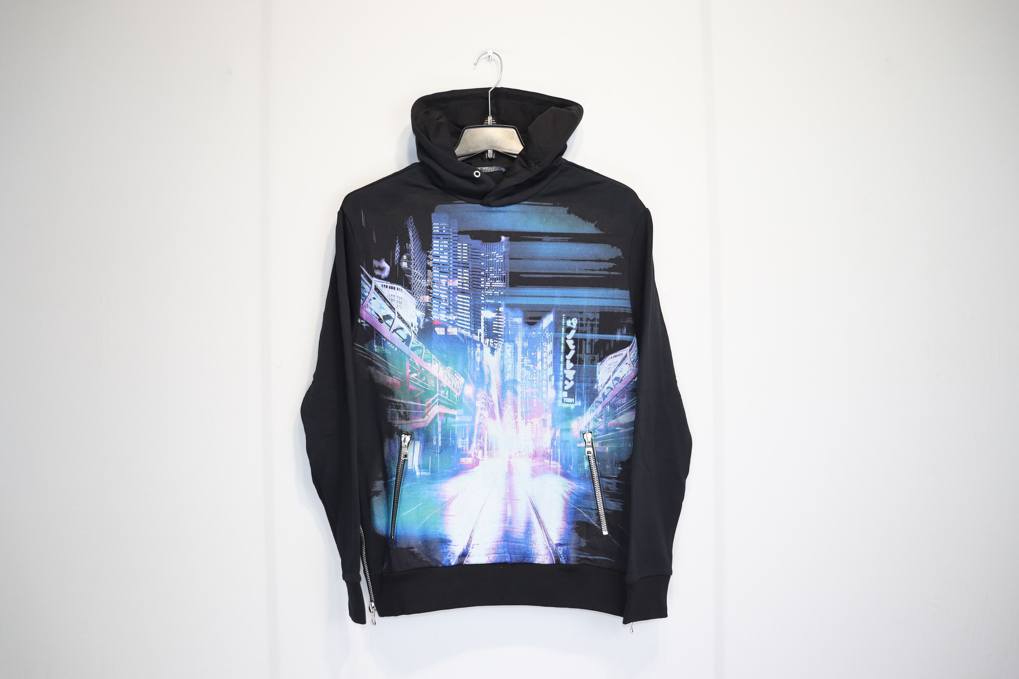 Balmain o1rshd1 Zip Pockets Hoodie in Black Size US M / EU 48-50 / 2 - 1 Thumbnail