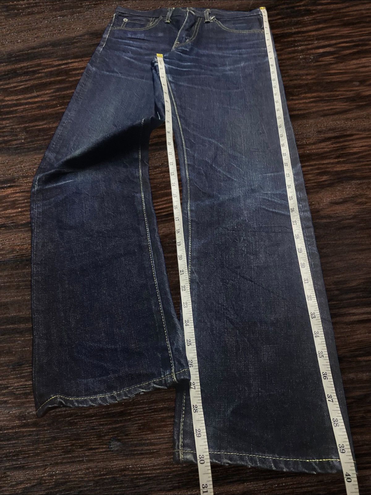 Burgus Plus Vintage Japanese Brand Burgus Blue Straight Fit Jeans Size US 30 / EU 46 - 14 Thumbnail