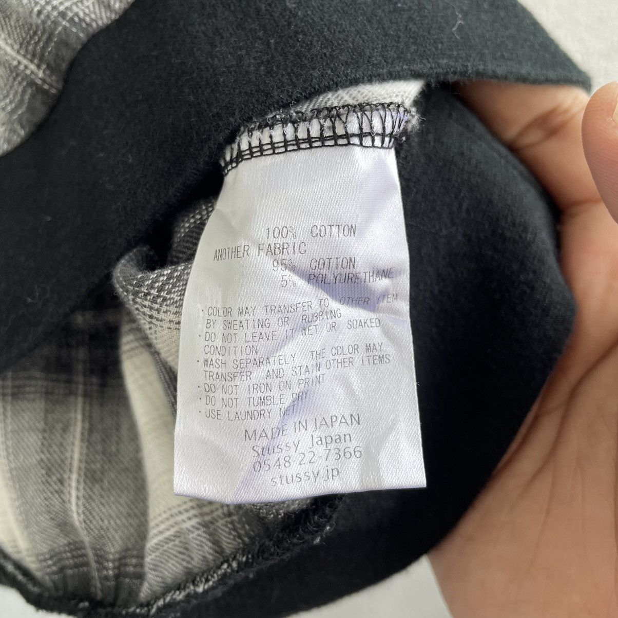 Stussy Vintage Stussy Big Logo Plaid Hoodie Size US M / EU 48-50 / 2 - 8 Thumbnail
